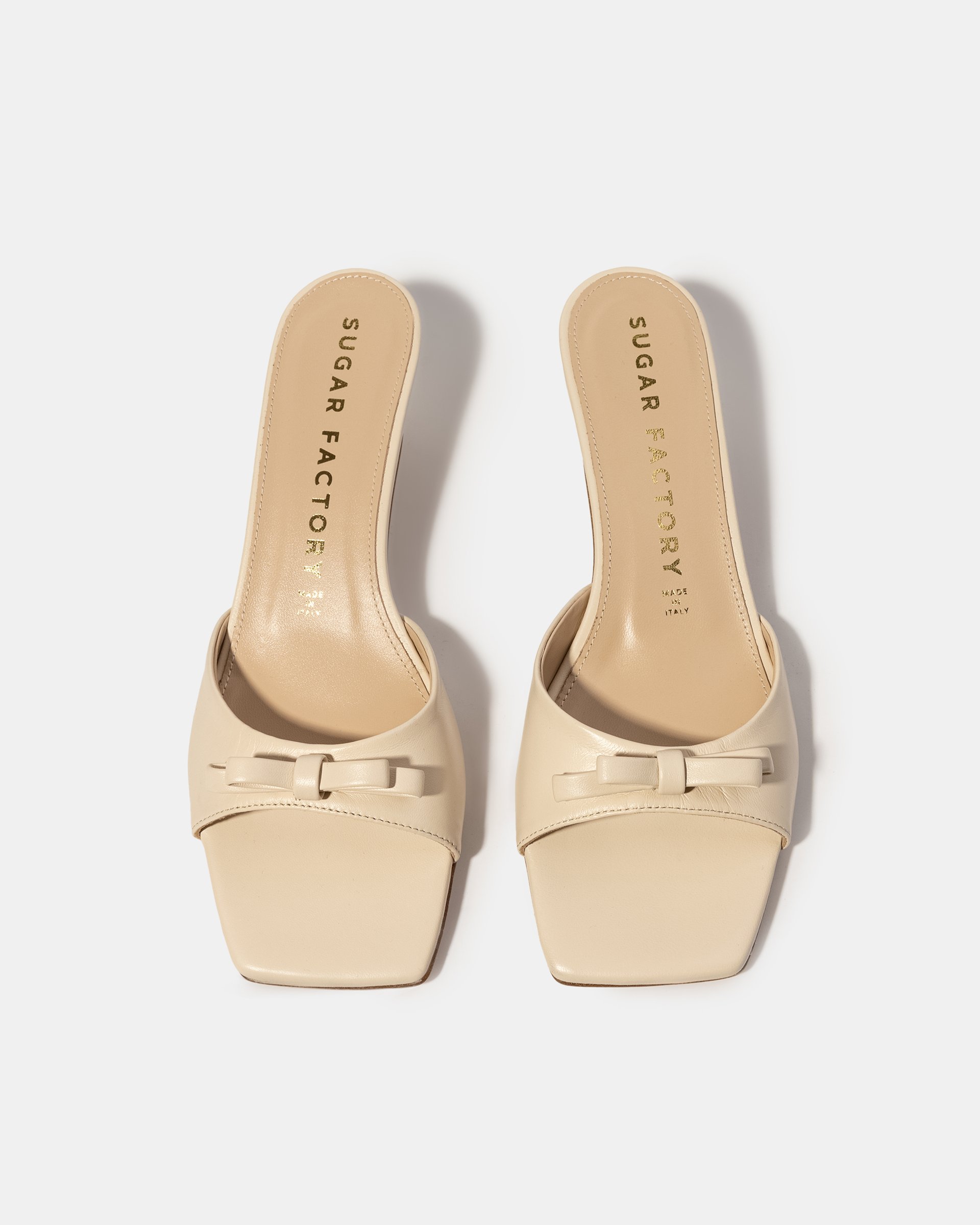 Бежевые мюли с бантиком - Image 3 of 5