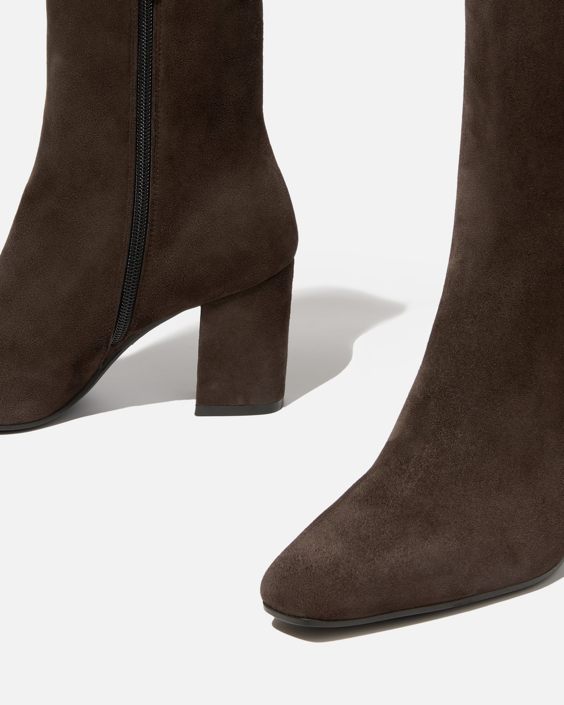 Темно-коричневые замшевые ботильоны - Image 4 of 5