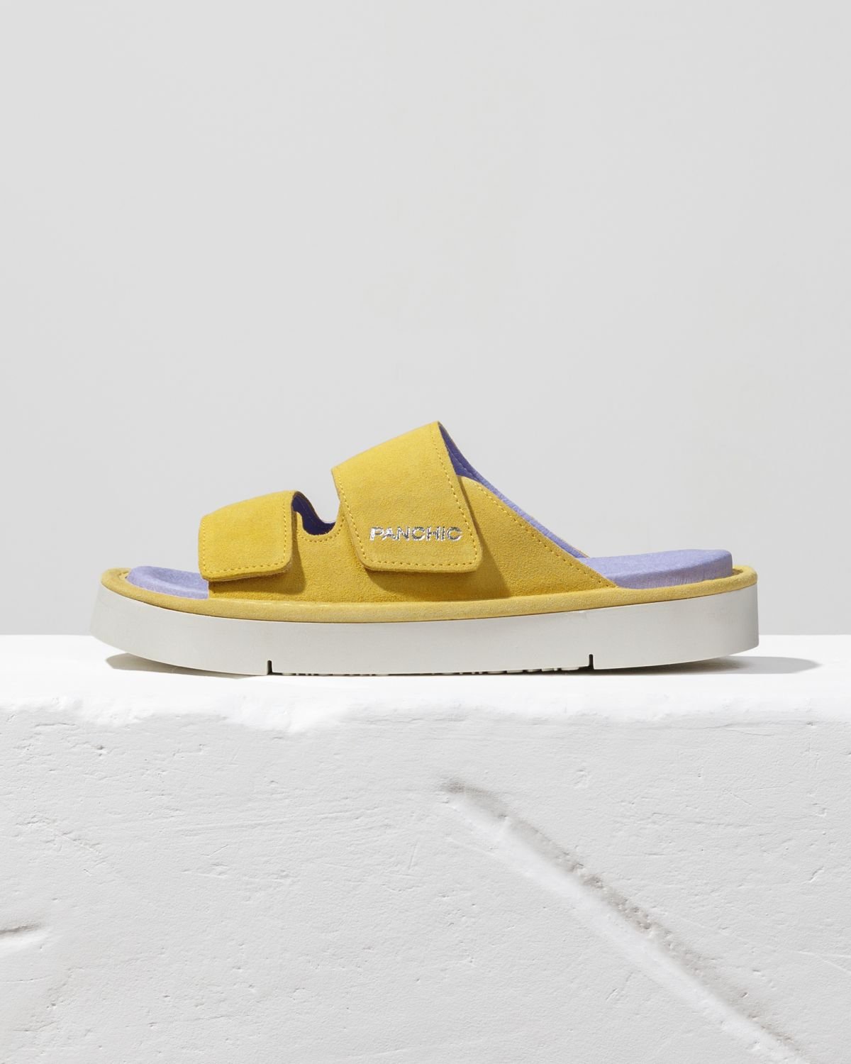 Желтые замшевые шлепанцы - Main image