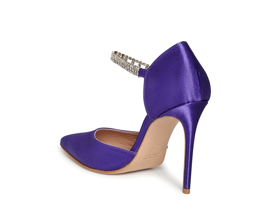 Фиолетовые атласные туфли - Image 3 of 5