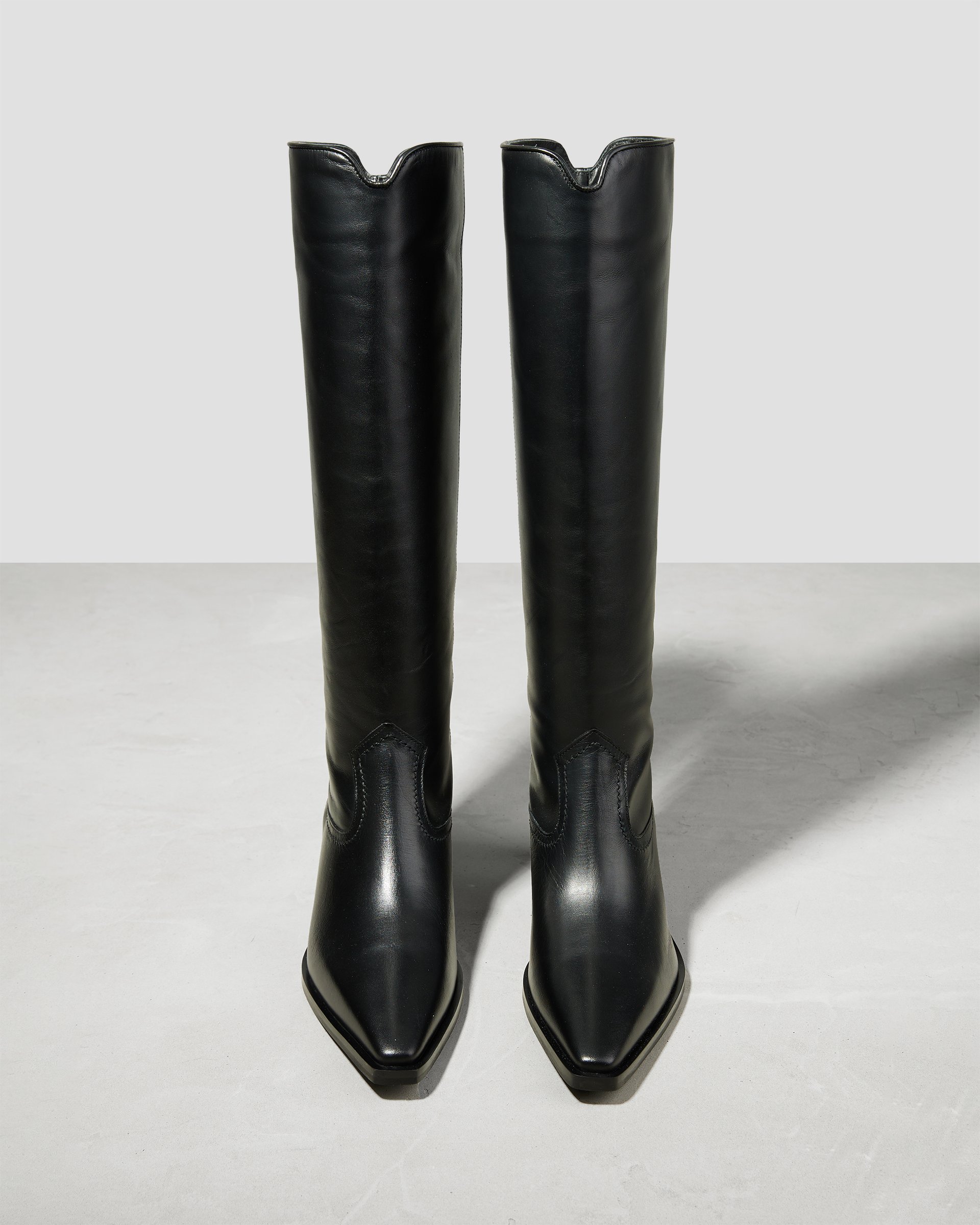 Черные кожаные сапоги - Image 3 of 7