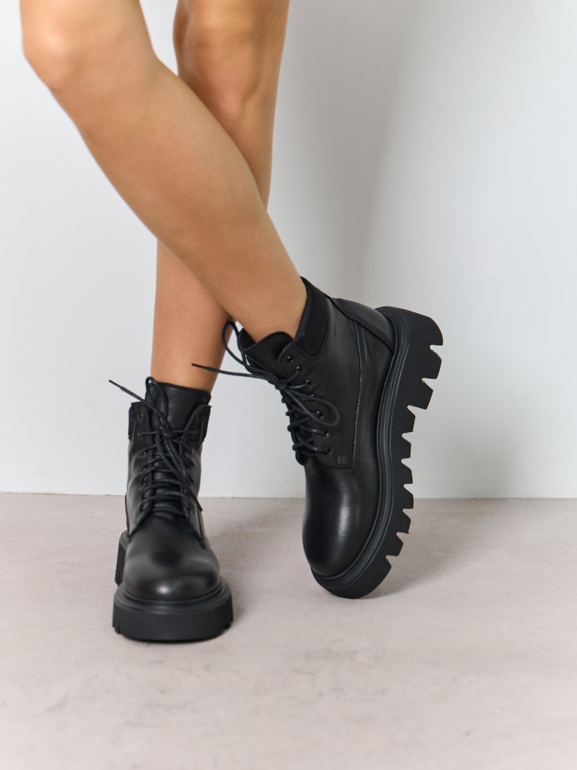 Черные ботинки из натуральной кожи - Image 7 of 7