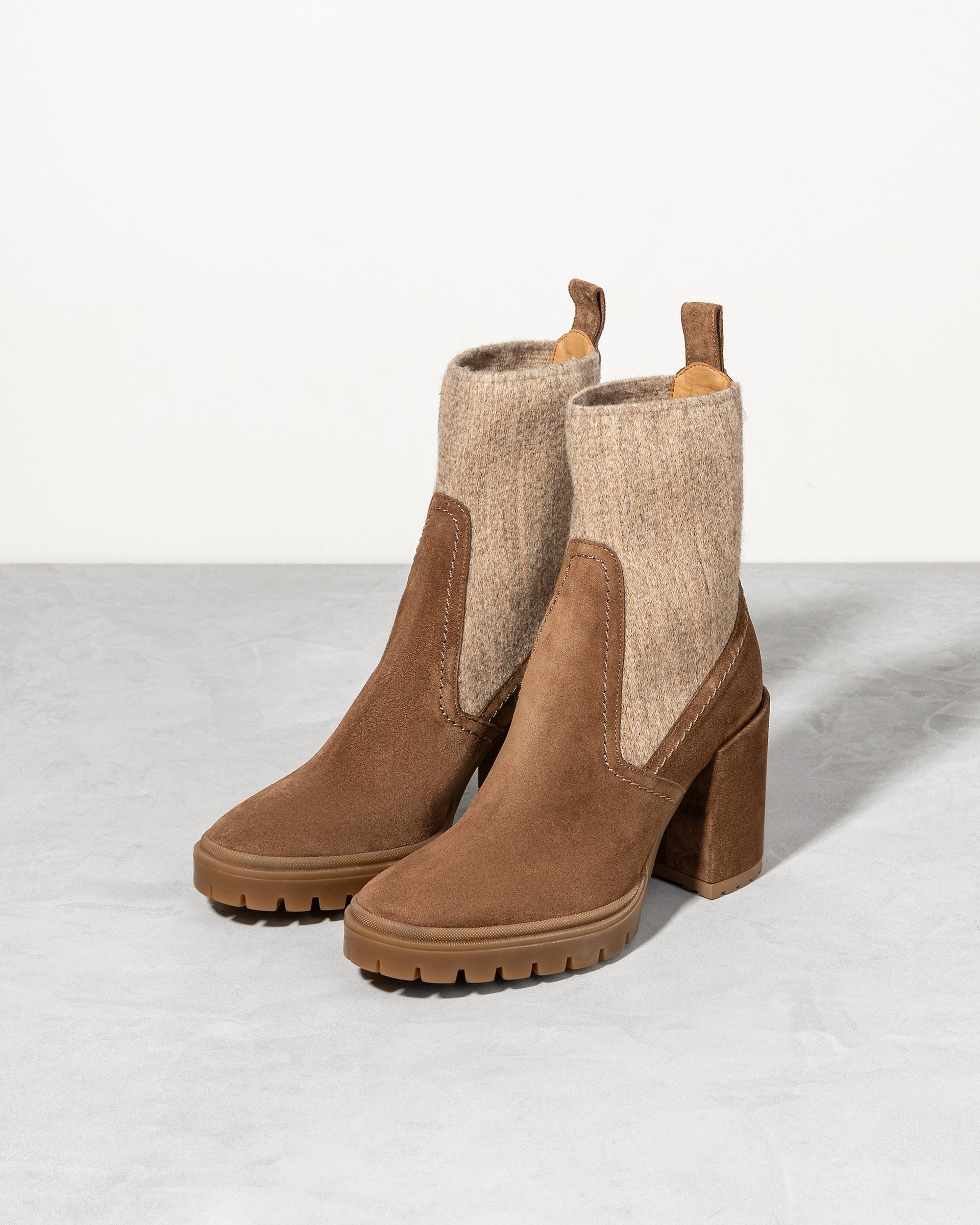 Коричневые замшевые ботинки - Image 3 of 4