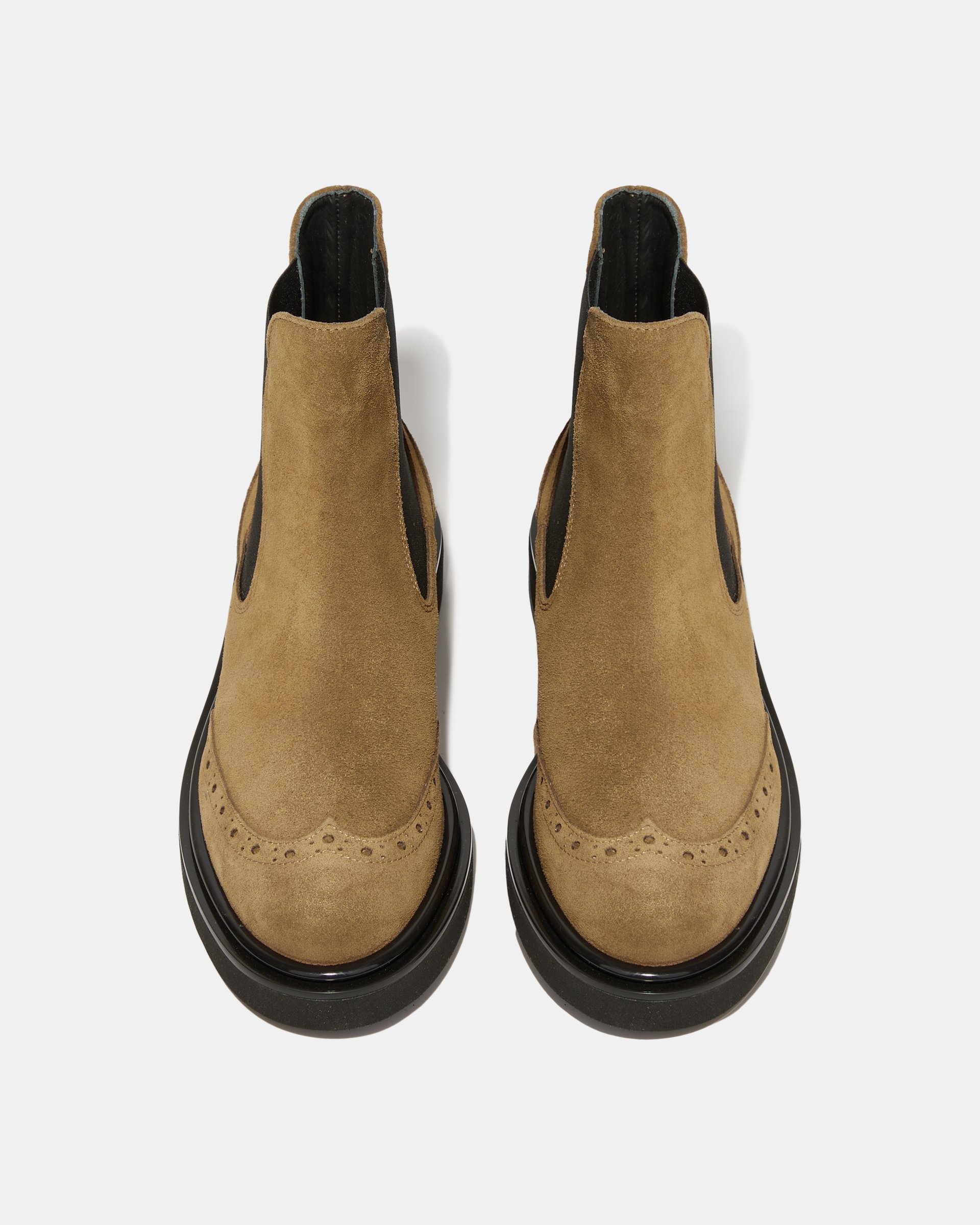 Ботинки челси из замши горчичного цвета - Image 3 of 4