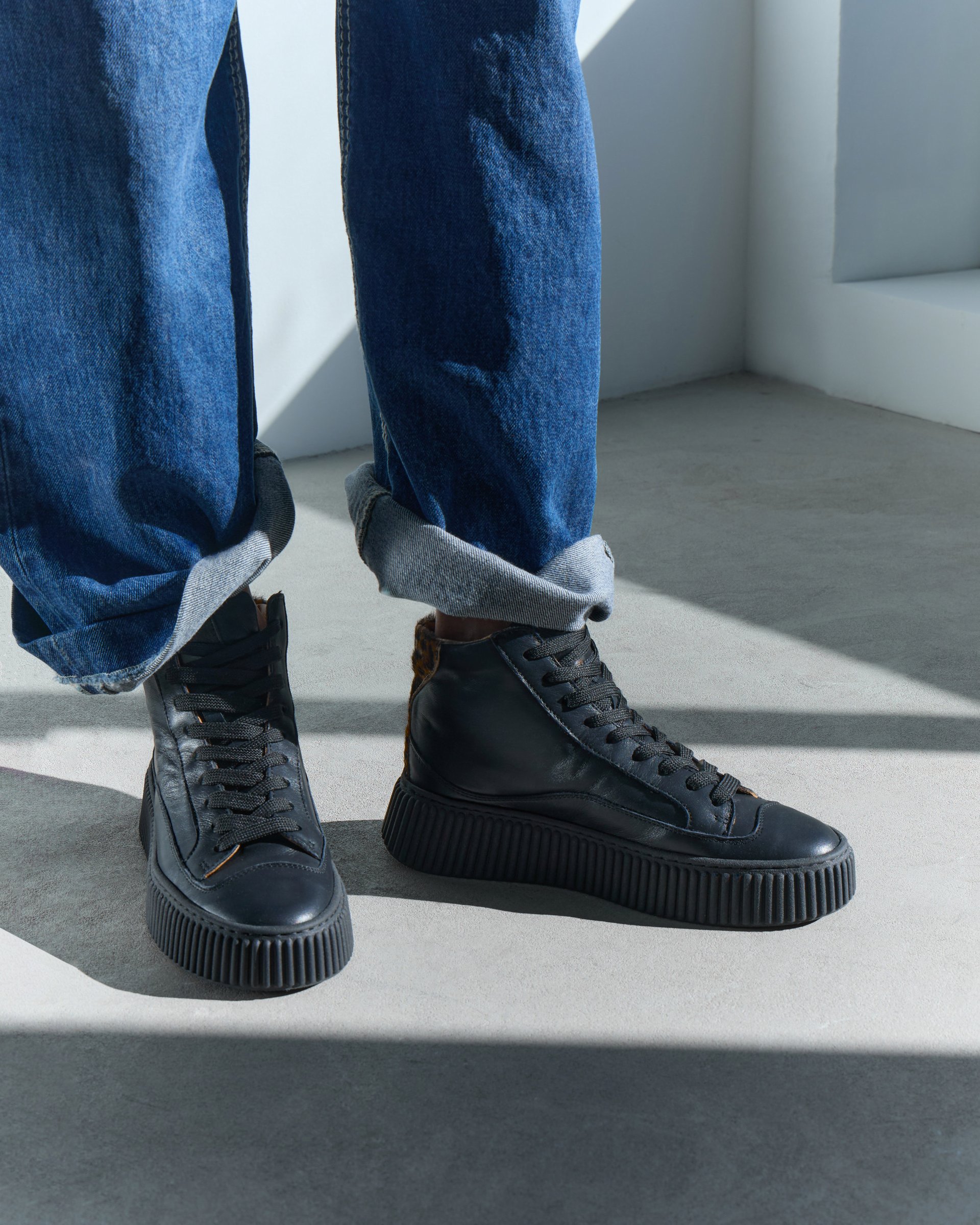 Черные кожаные кеды - Image 5 of 6