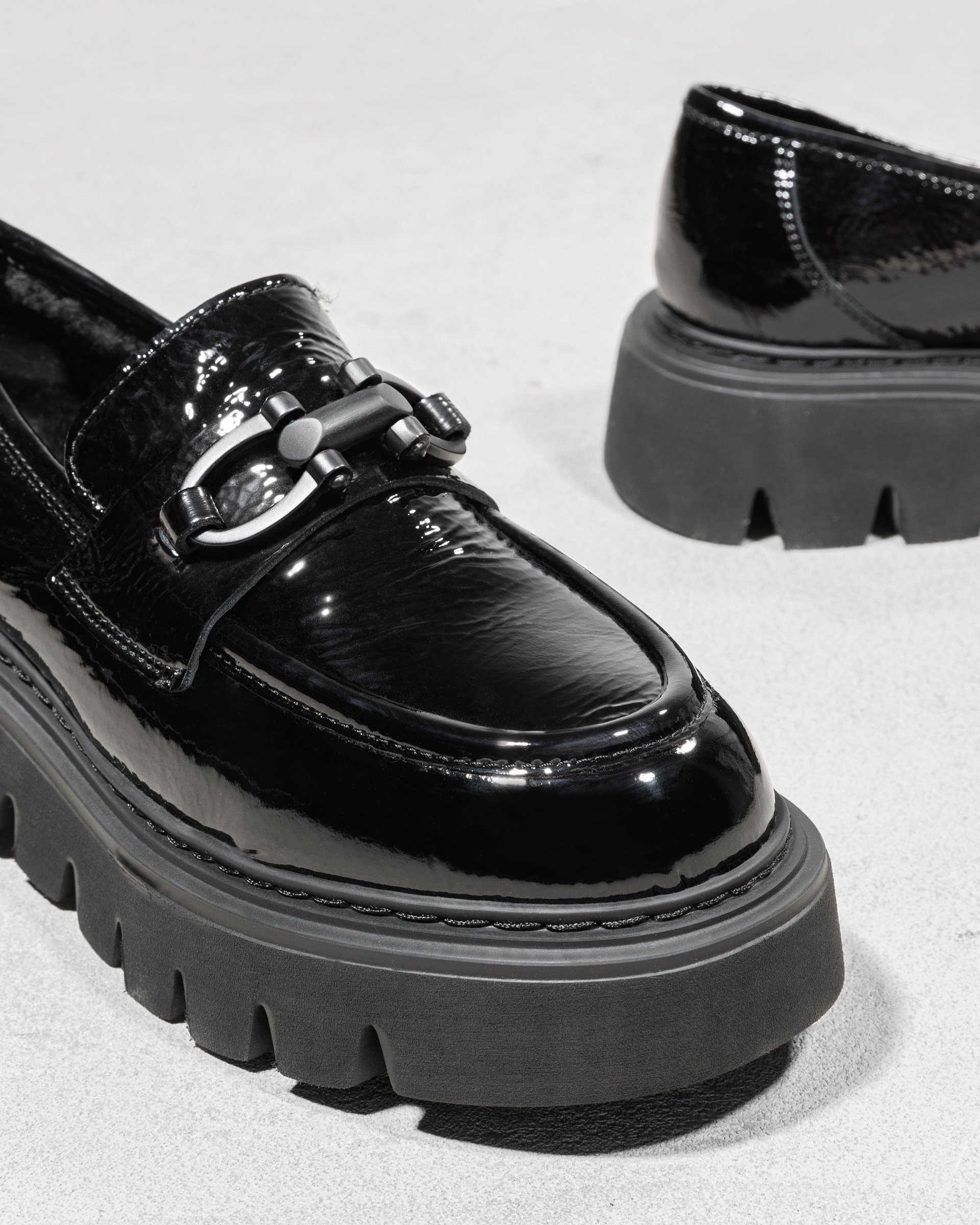 Черные лаковые лоферы - Image 4 of 5