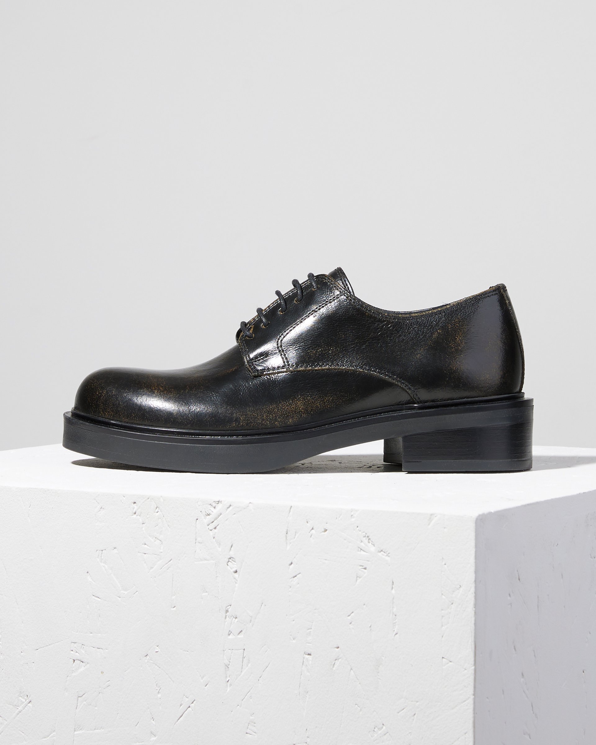 Темно-коричневые кожаные классические туфли - Main image