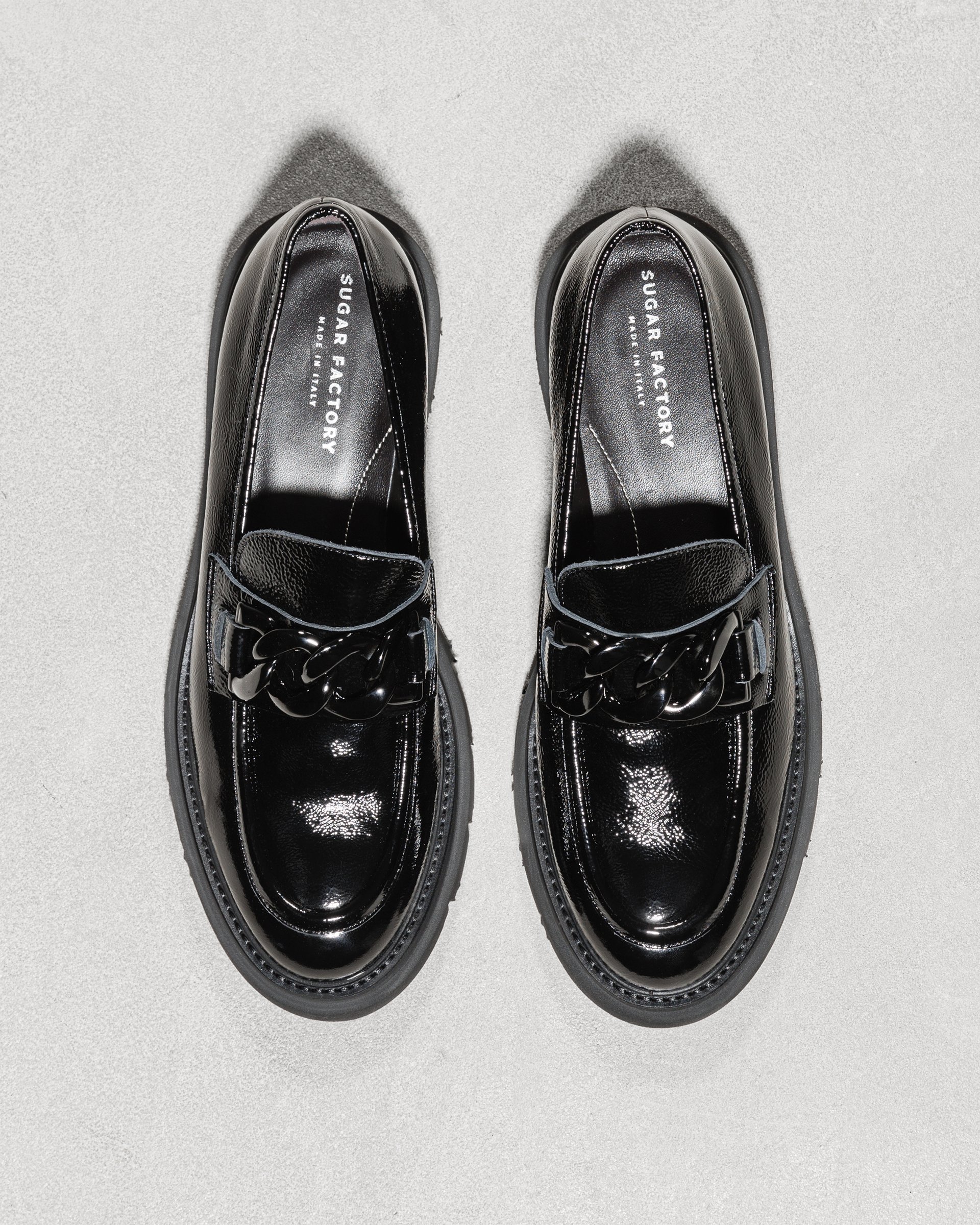 Черные лоферы из натуральной лакированной кожи - Image 2 of 5