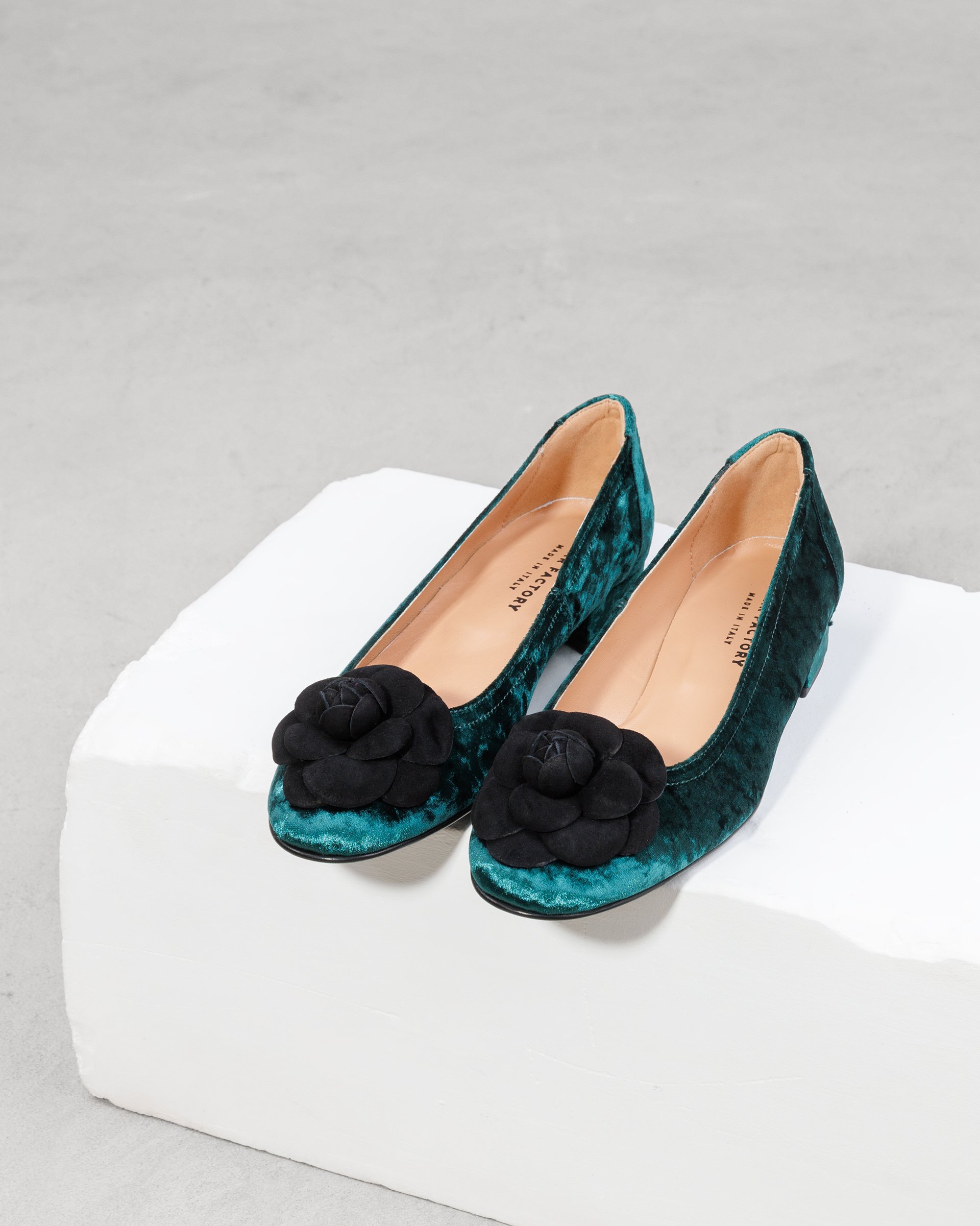 Элегантные зеленые балетки - Image 2 of 5