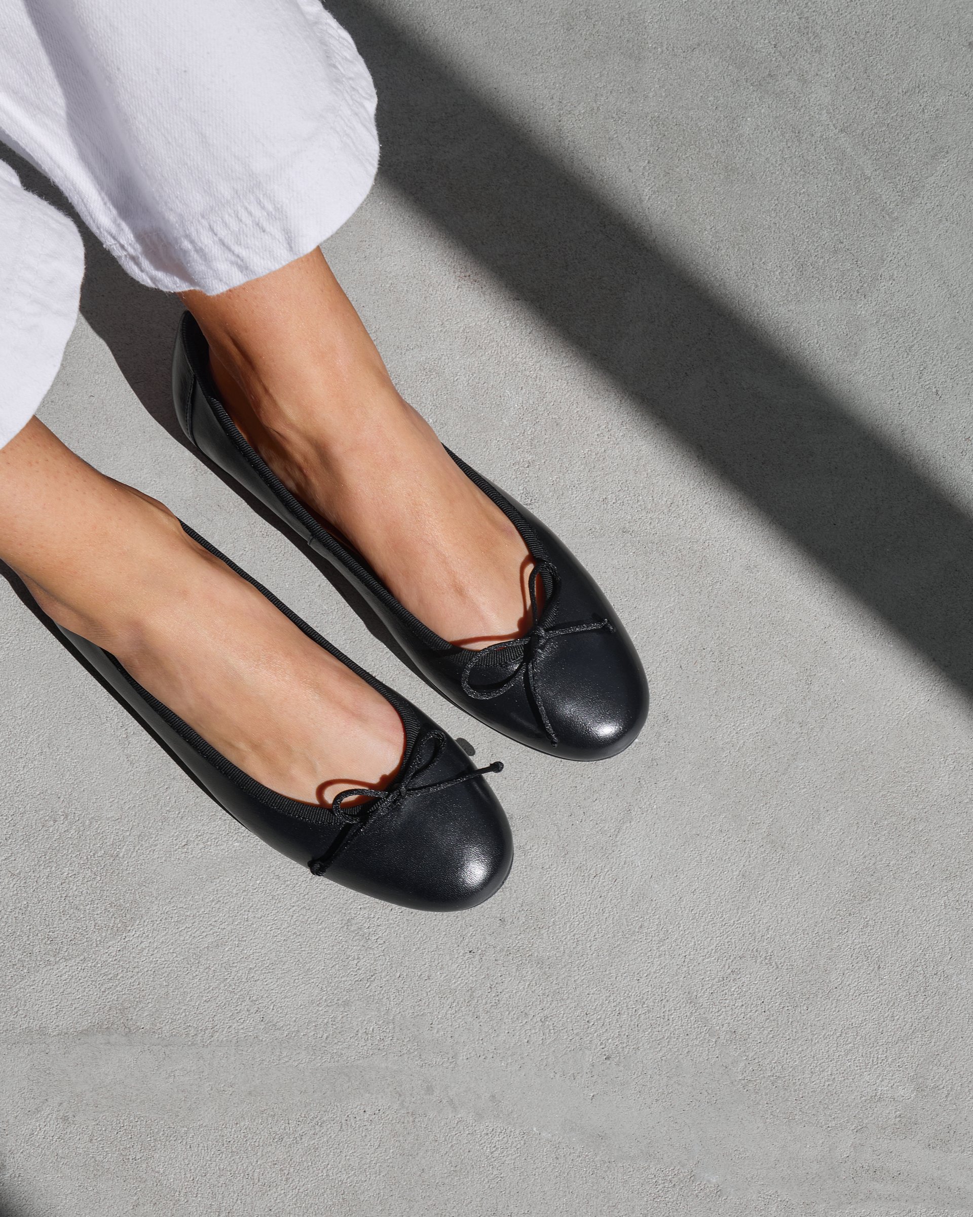 Черные кожаные балетки - Image 6 of 7