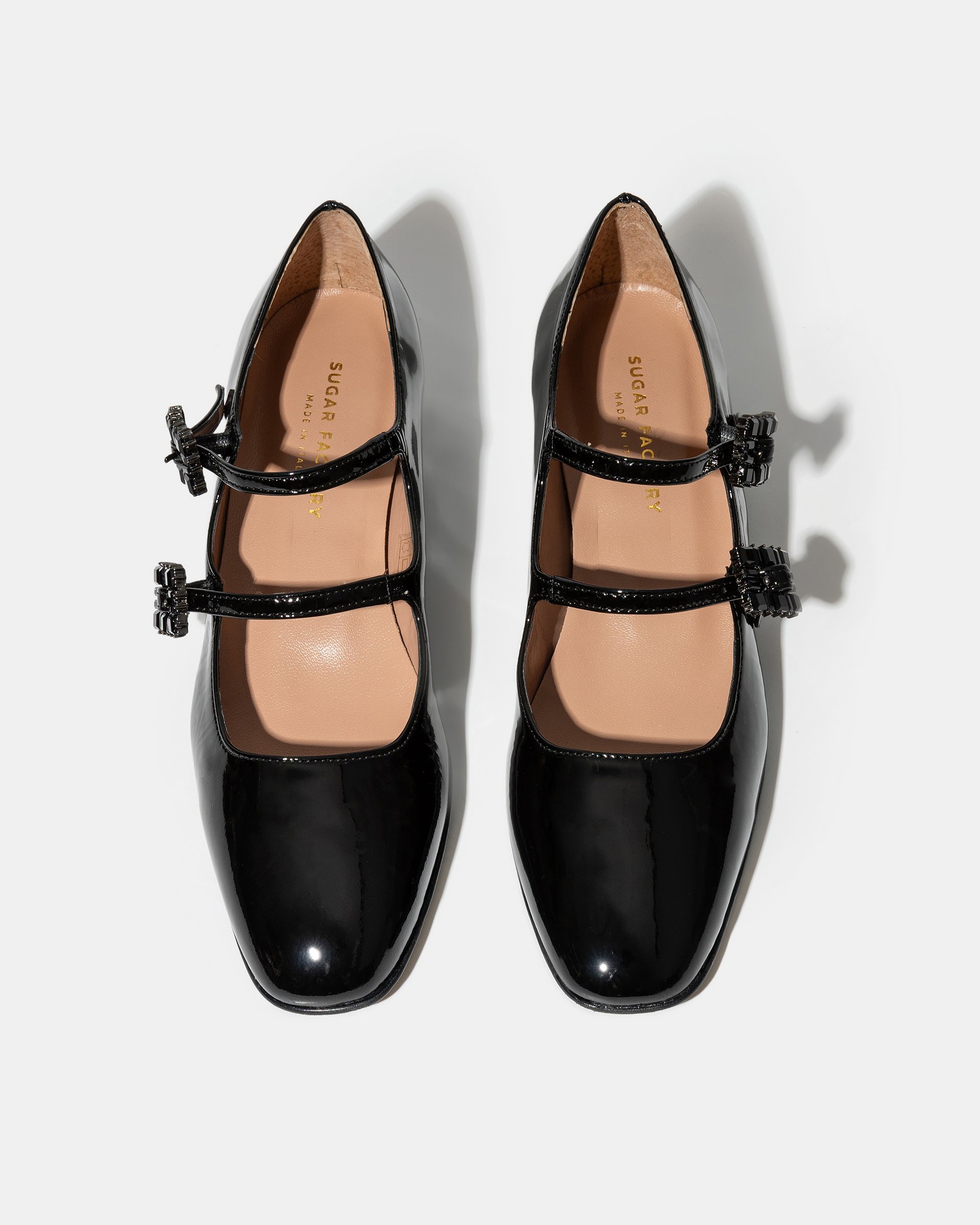 Черные лакированные туфли на низком каблуке - Image 3 of 5