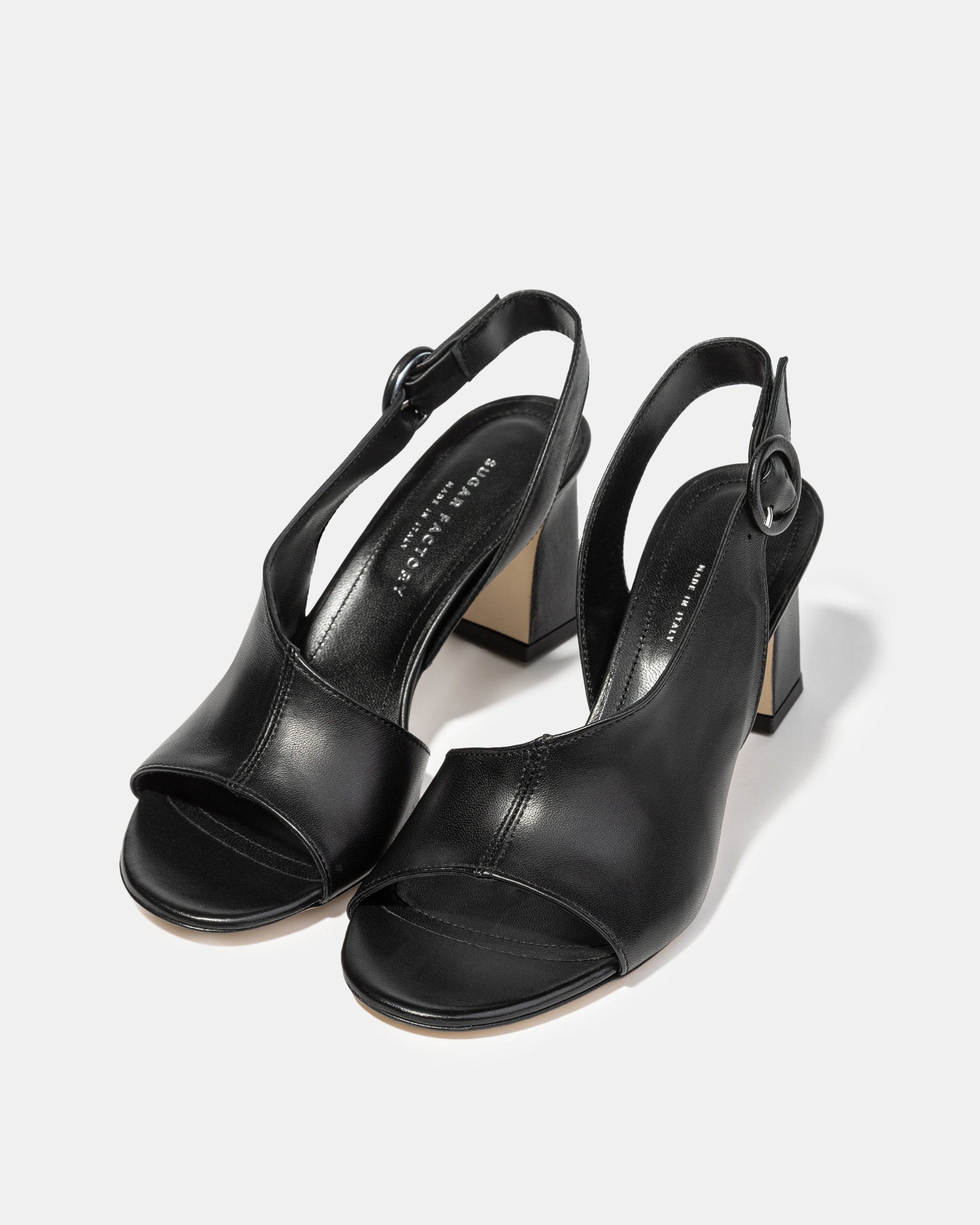 Черные босоножки на высоком каблуке - Image 2 of 4