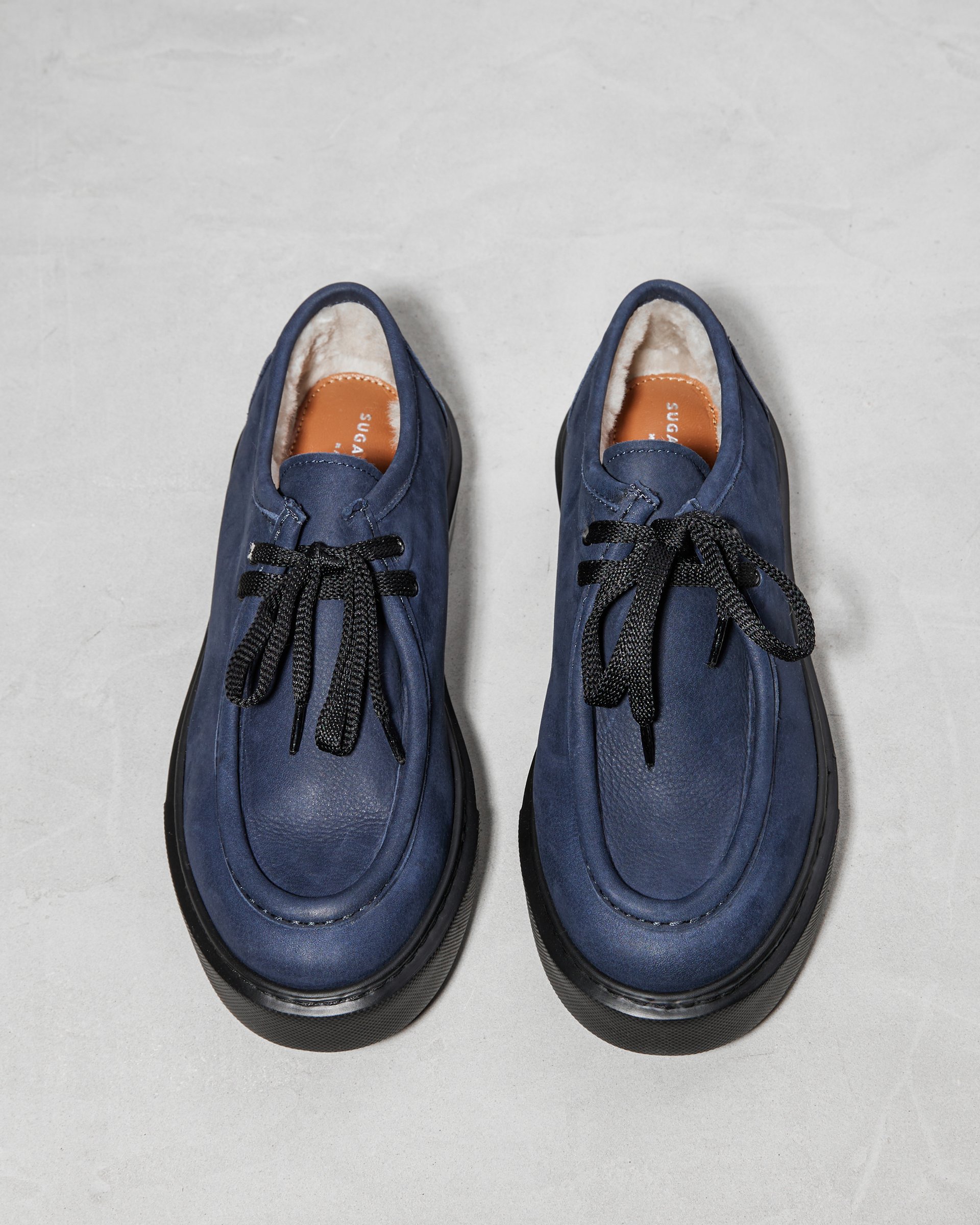 Темно-синие полуботинки из натуральной кожи - Image 3 of 6