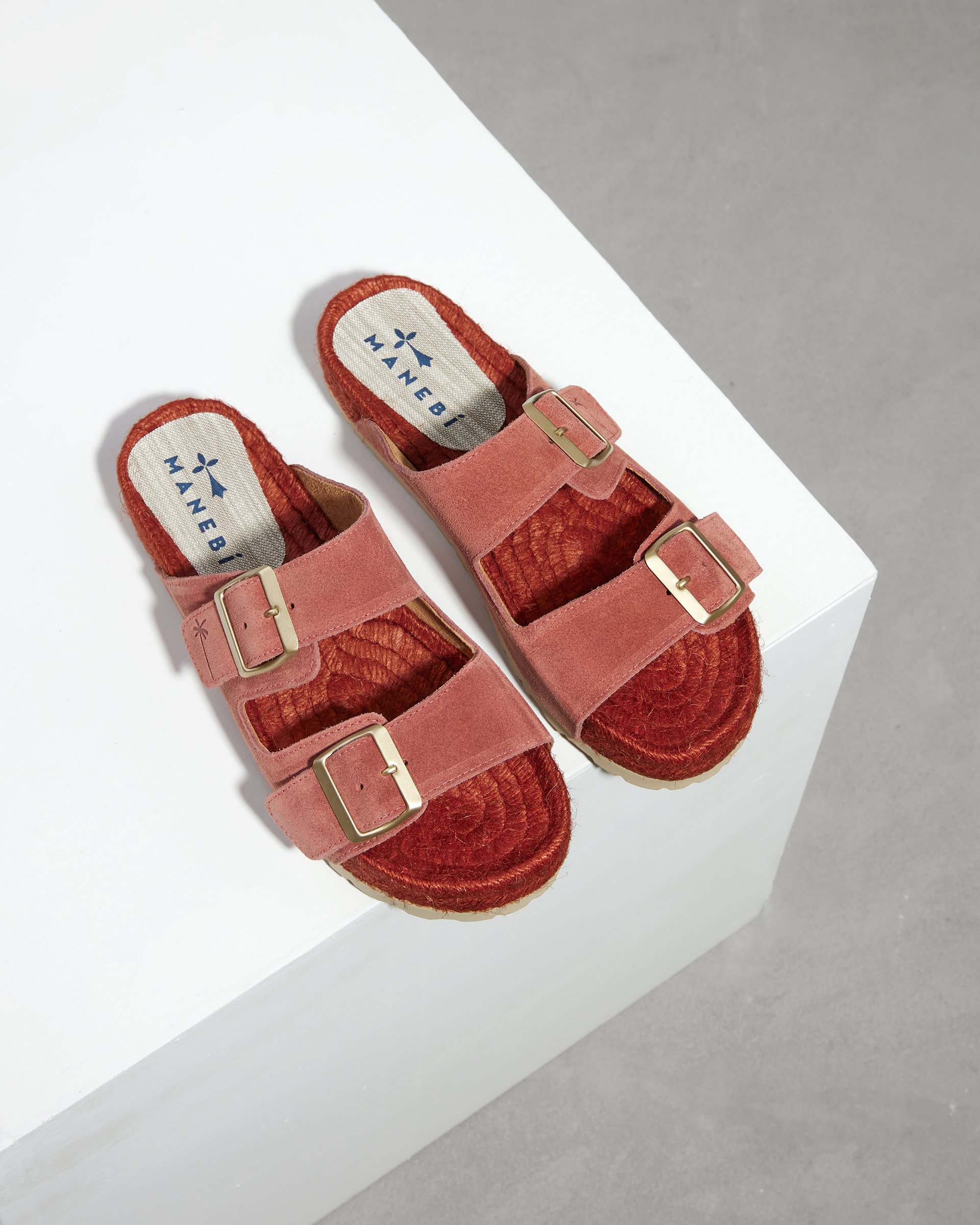 Бордовые замшевые шлепанцы - Image 2 of 7