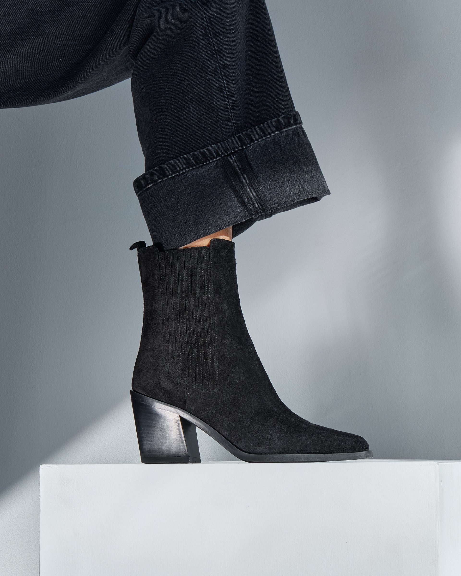 Черные замшевые ботинки - Image 5 of 8