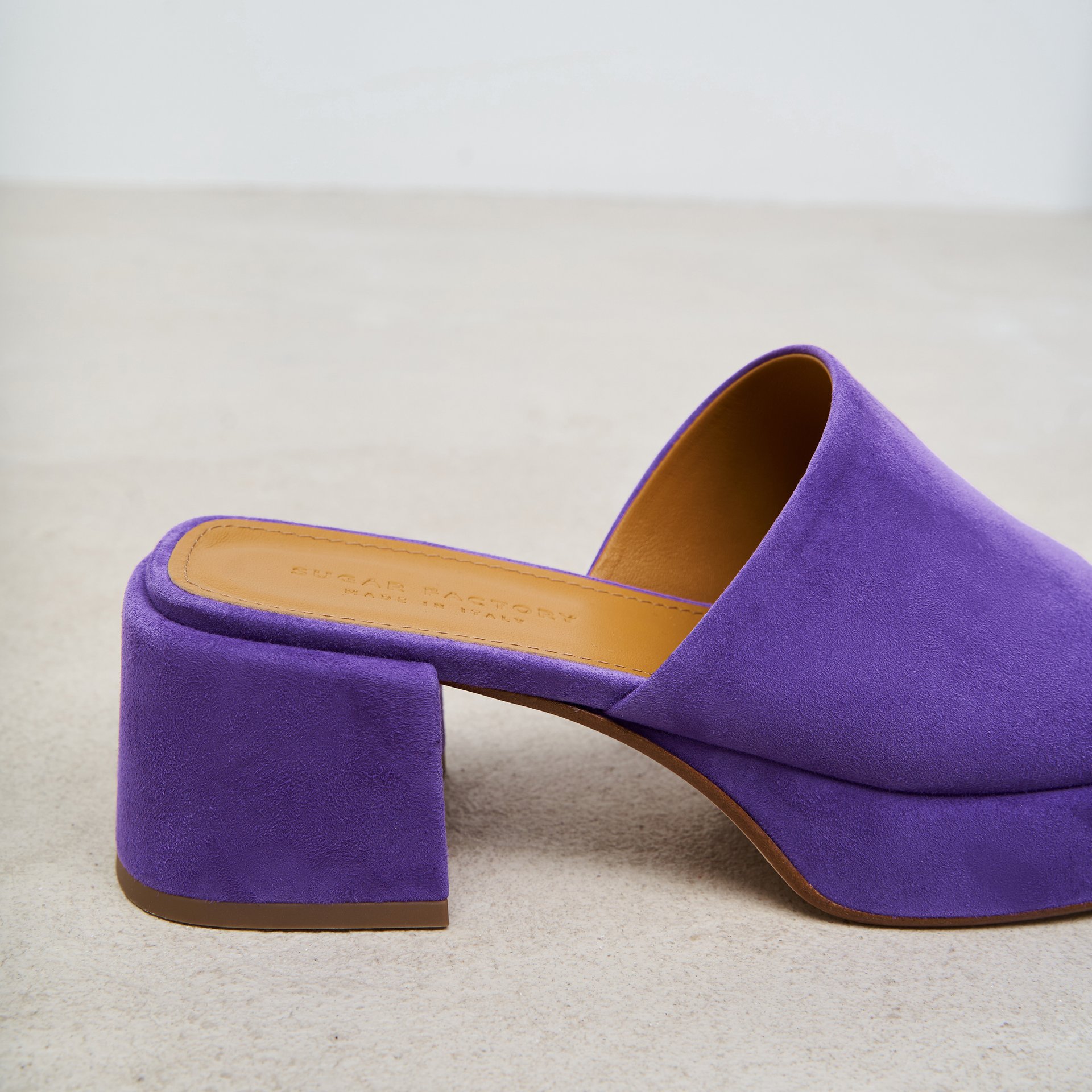 Фиолетовые замшевые мюли - Image 4 of 6