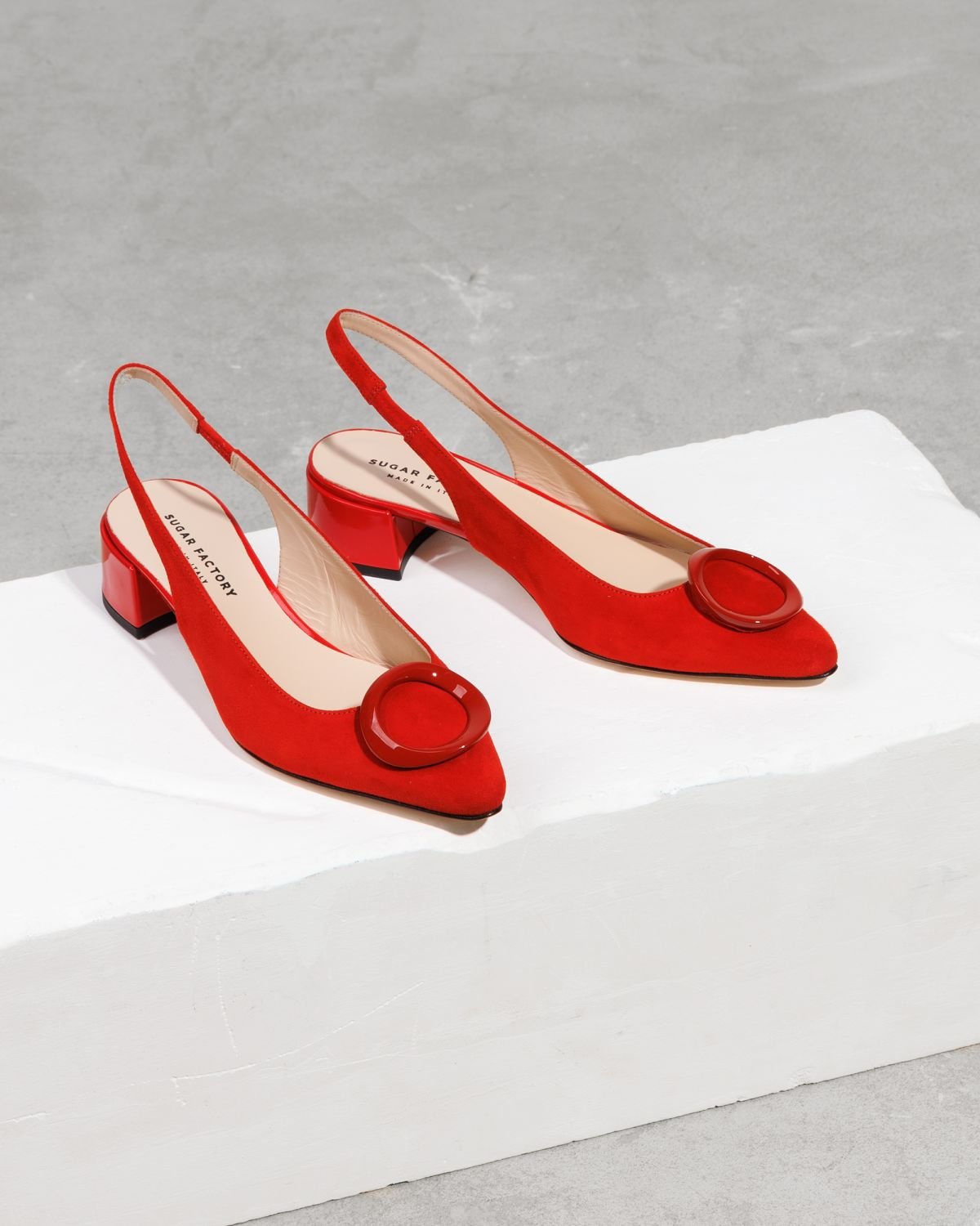 Красные замшевые туфли - Image 3 of 7