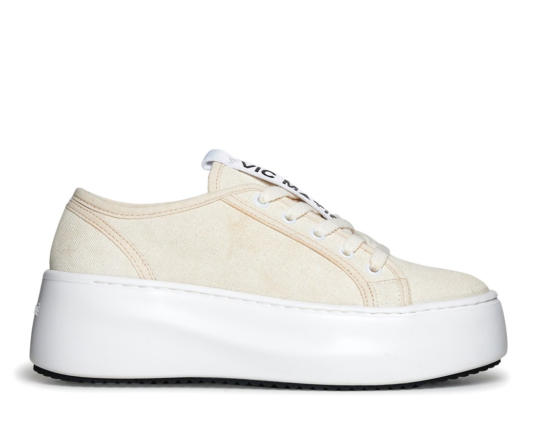 Бежевые текстильные кеды - Main image