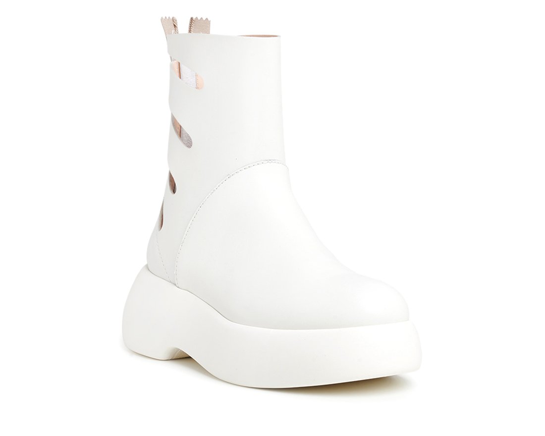 Белые кожаные ботинки - Image 2 of 5