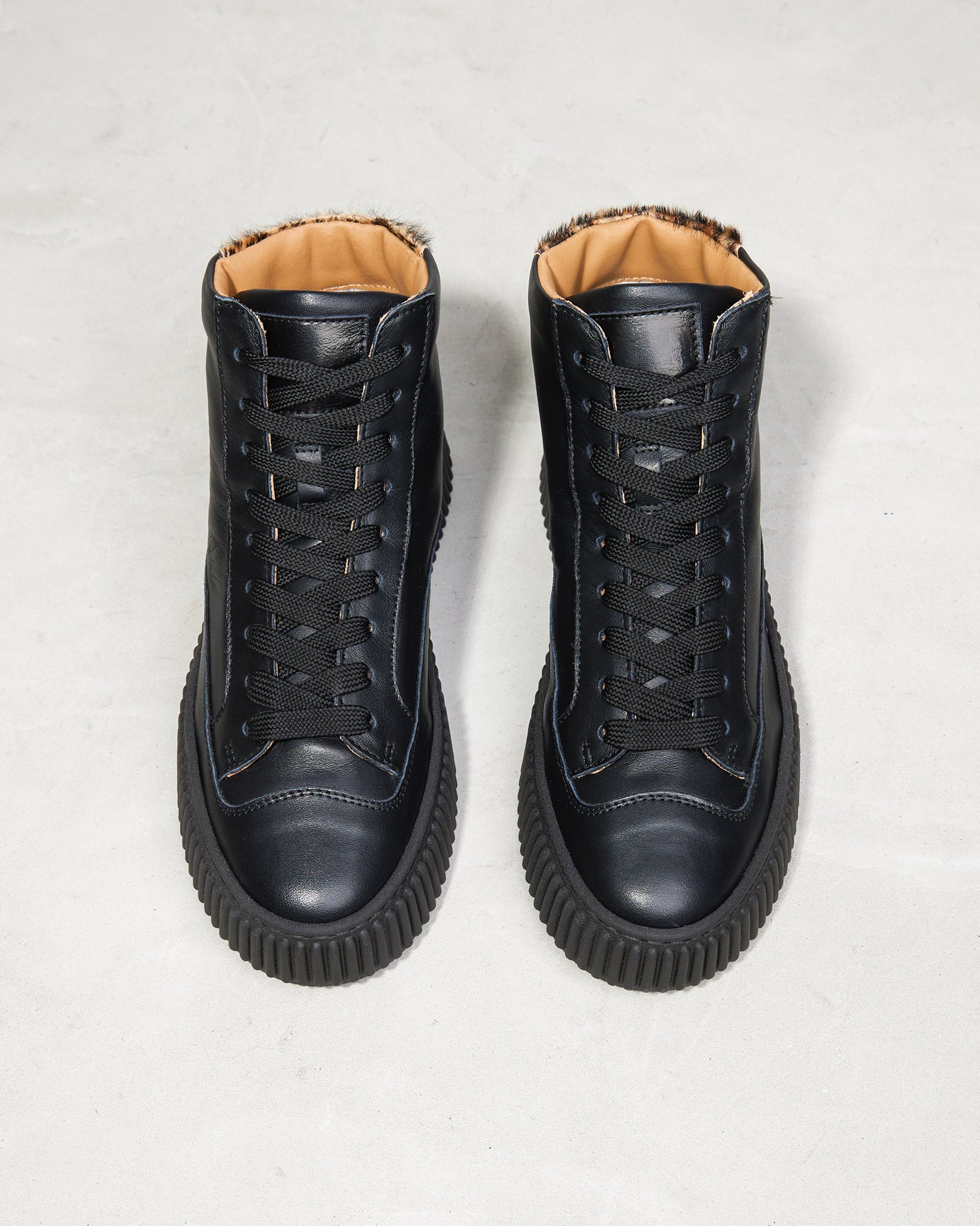 Черные кожаные кеды - Image 3 of 6