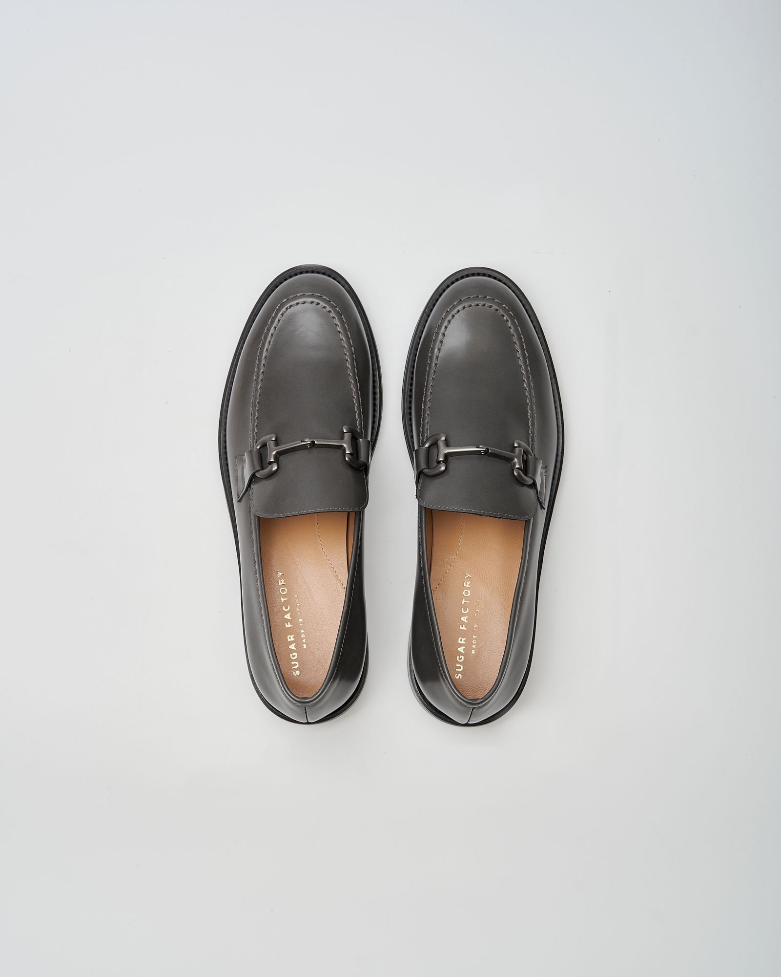 Серые кожаные лоферы - Image 3 of 4