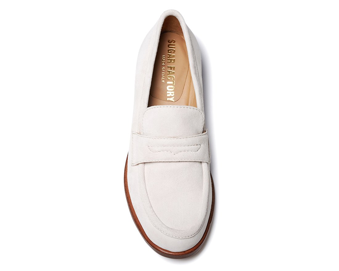 Белые замшевые лоферы - Image 4 of 5