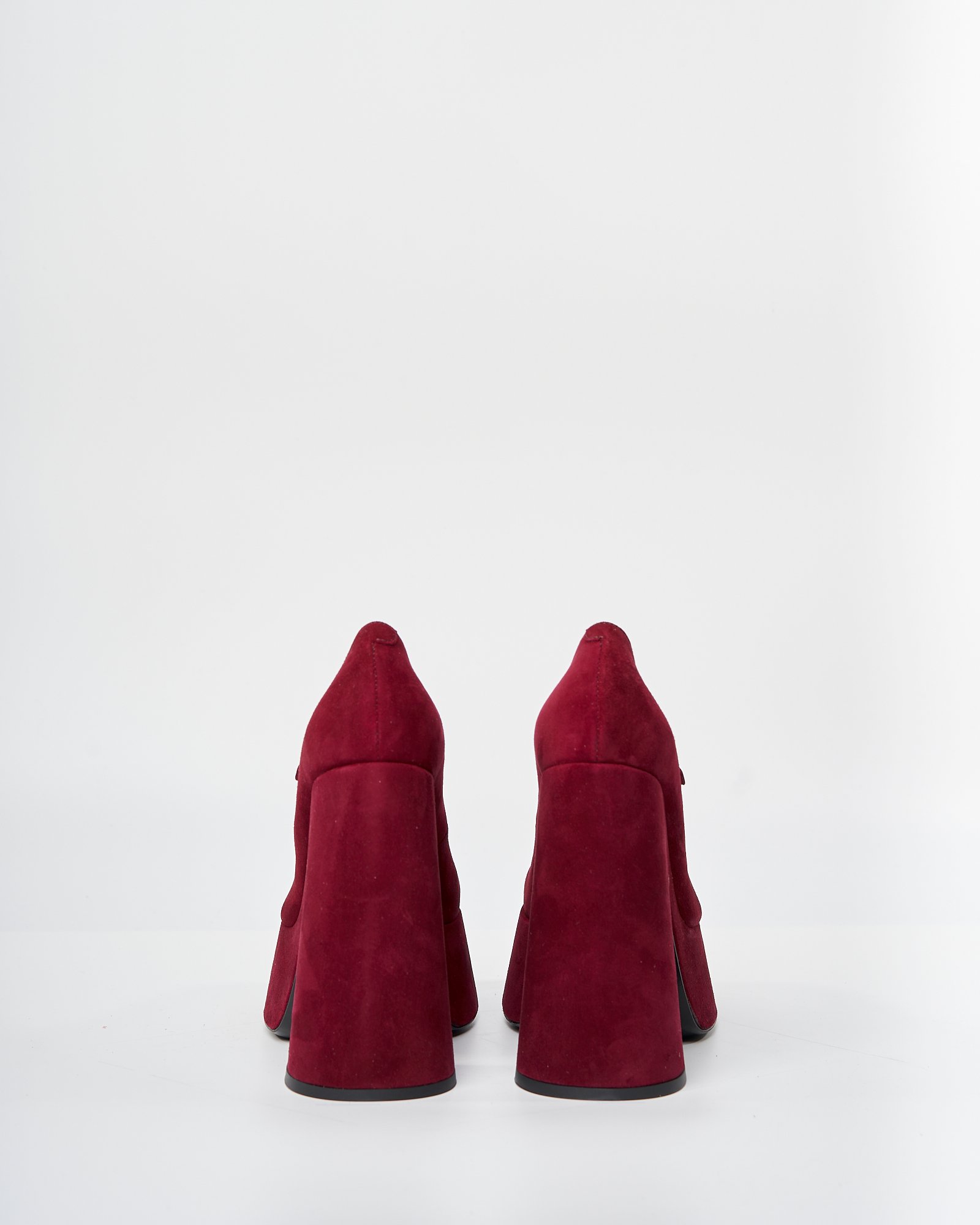 Бордовые замшевые туфли - Image 5 of 8
