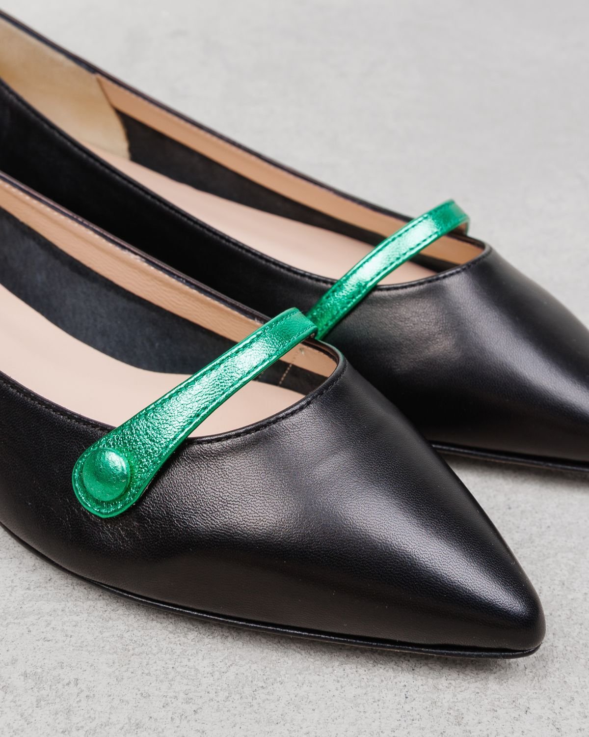 Черные кожаные балетки - Image 4 of 6