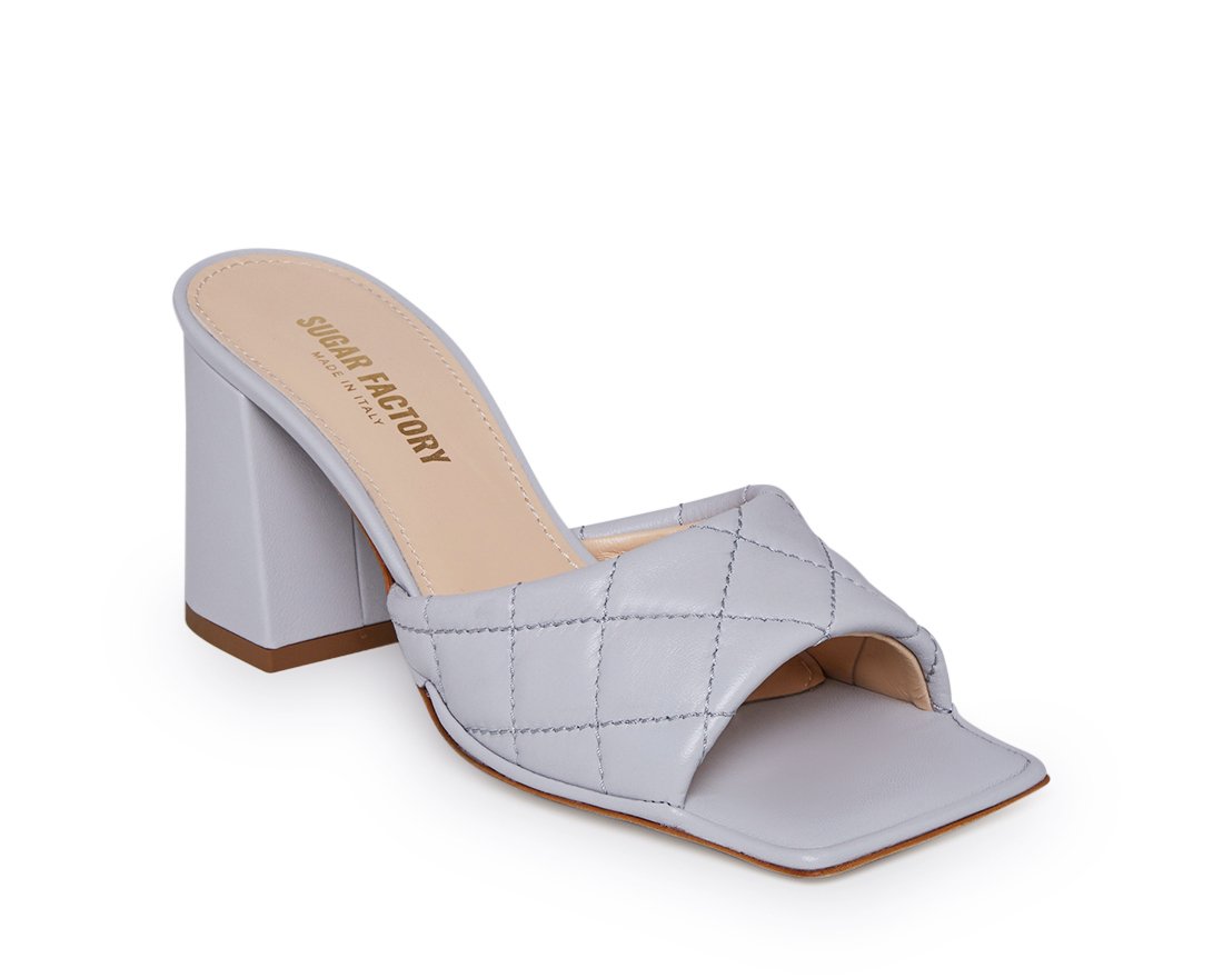 Сиреневые кожаные мюли - Image 2 of 4