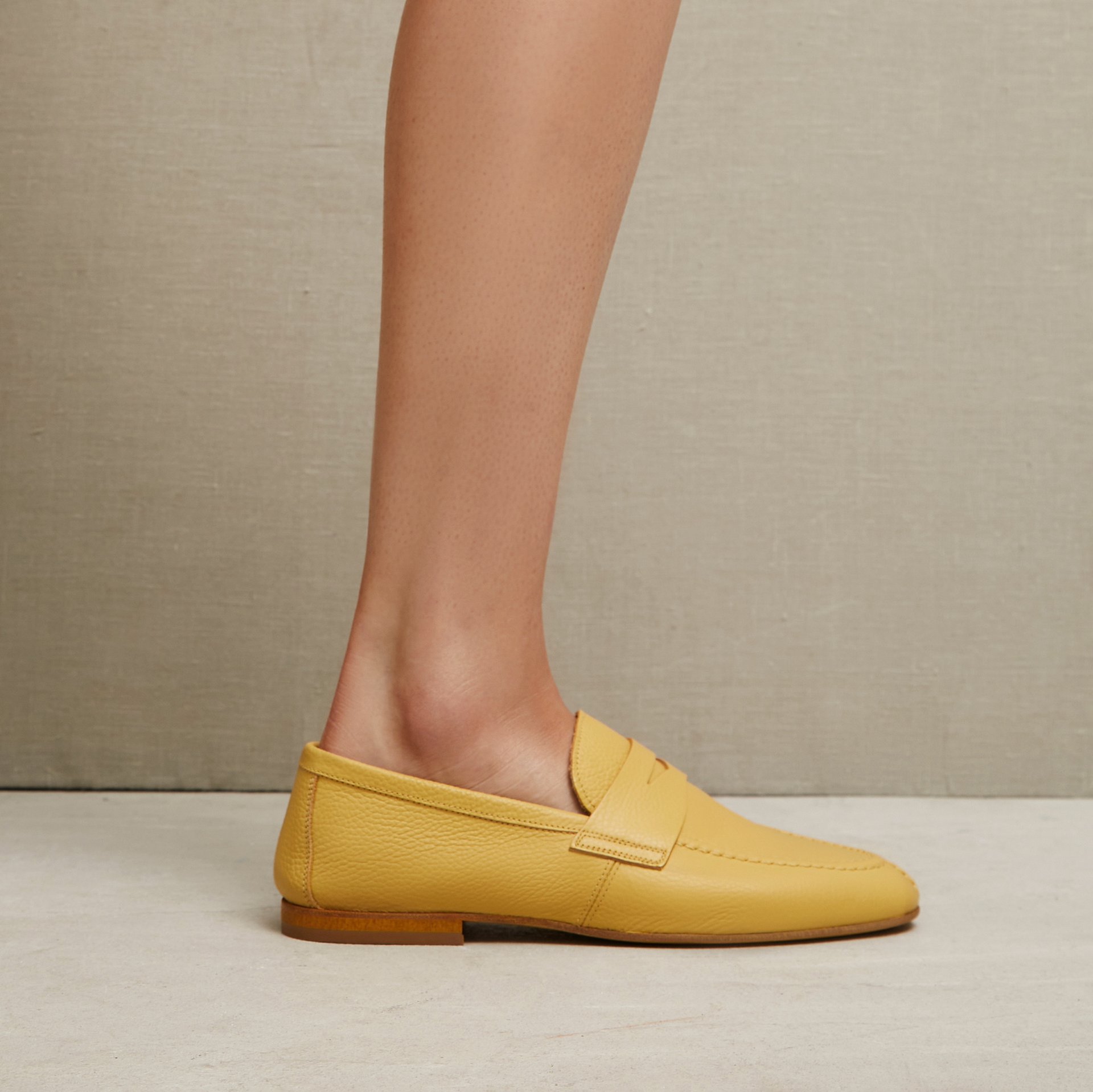 Желтые кожаные лоферы - Image 4 of 5