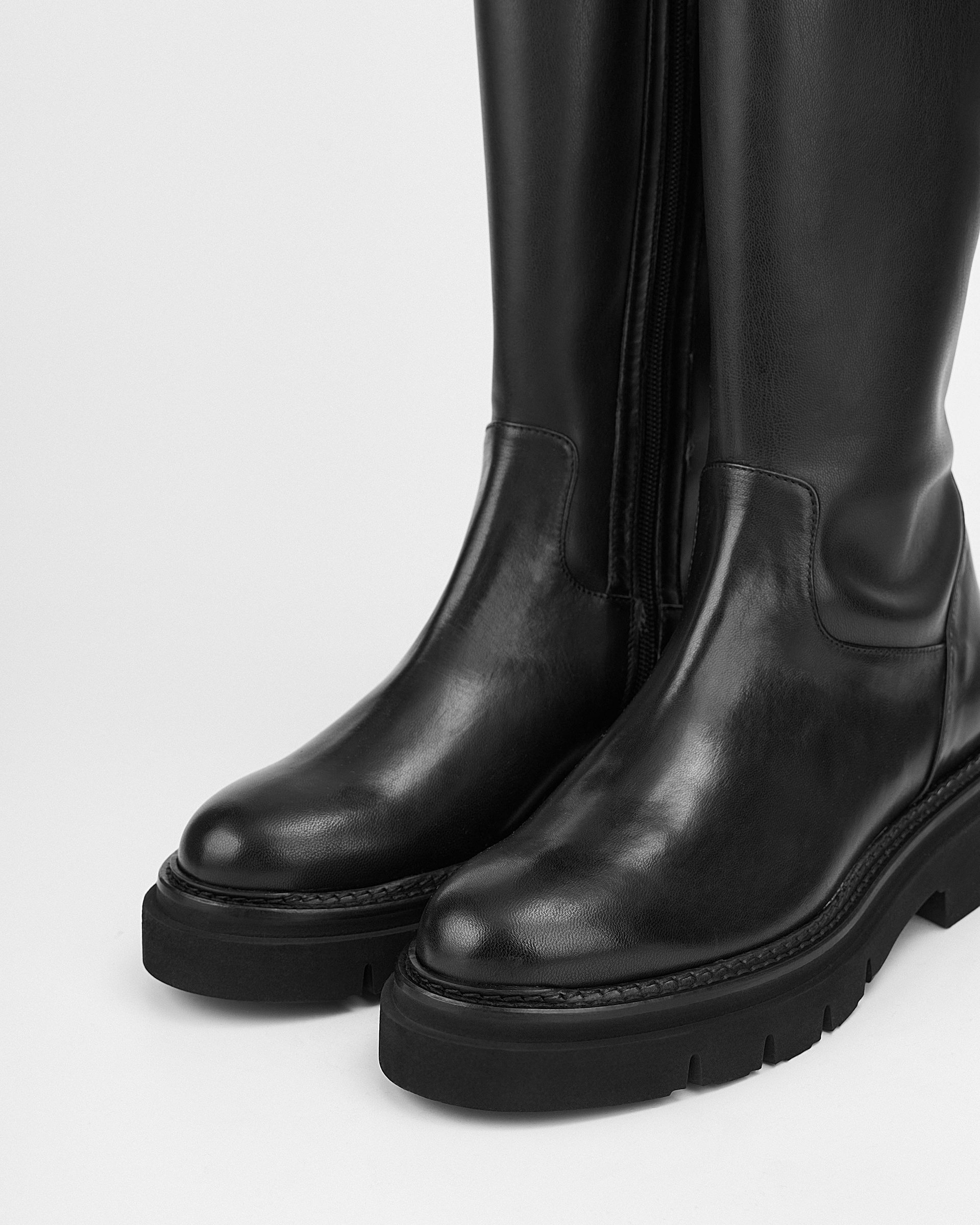 Черные кожаные сапоги - Image 4 of 5