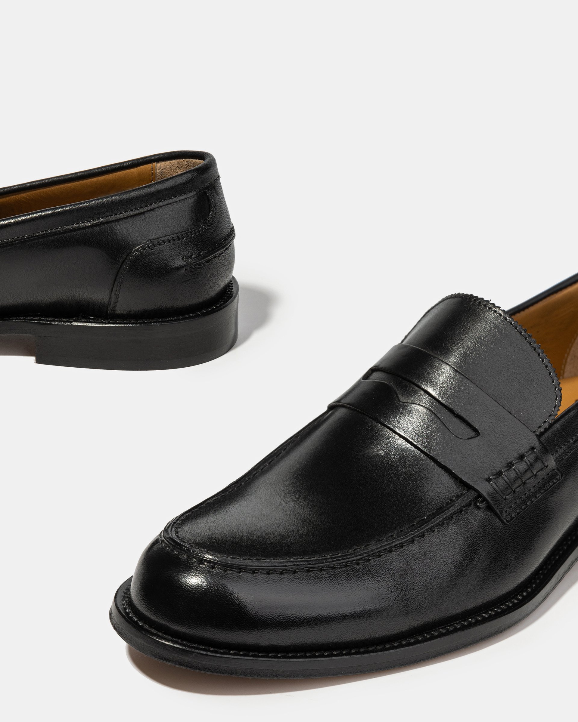 Черные кожаные лоферы - Image 4 of 5