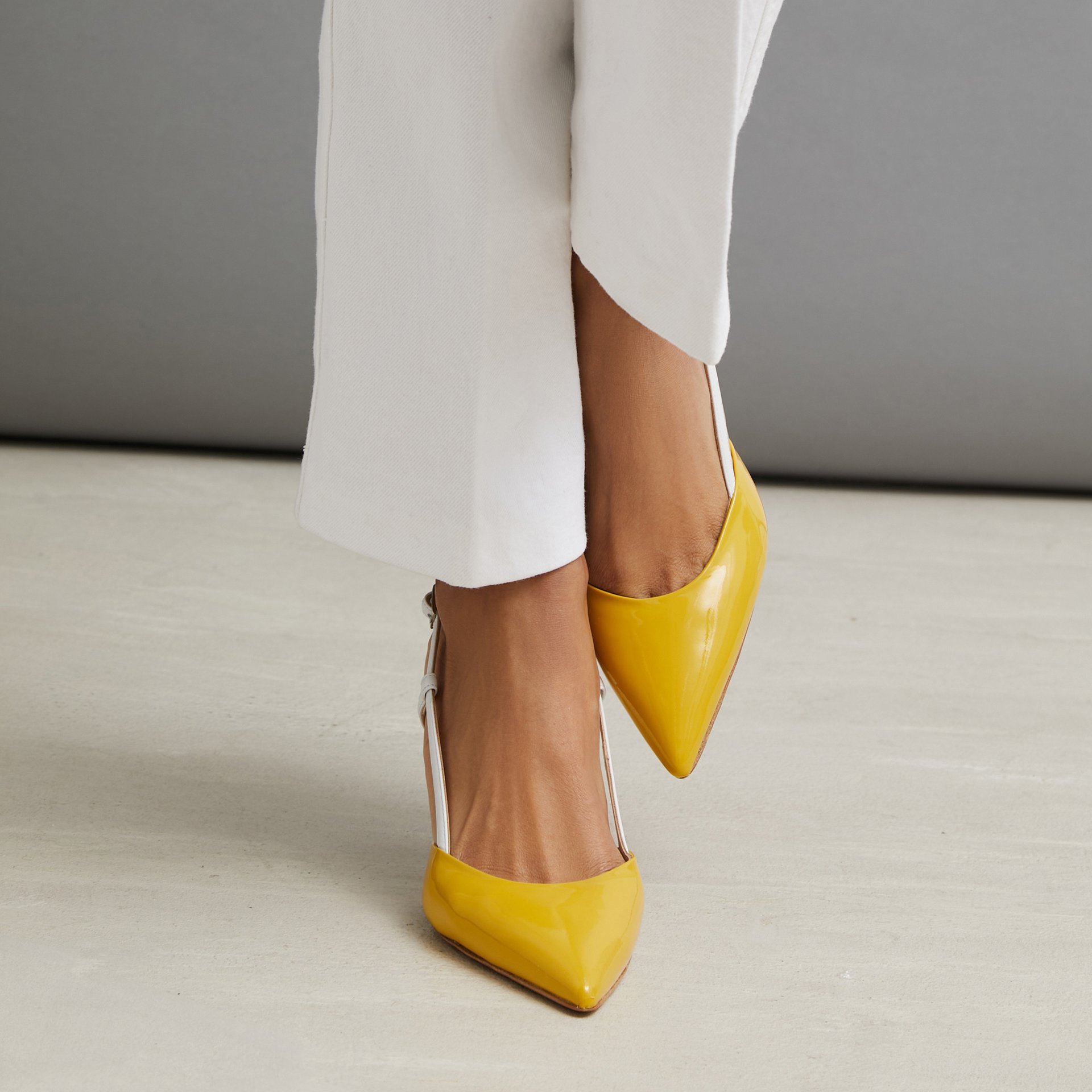 Горчичные кожаные туфли - Image 5 of 5