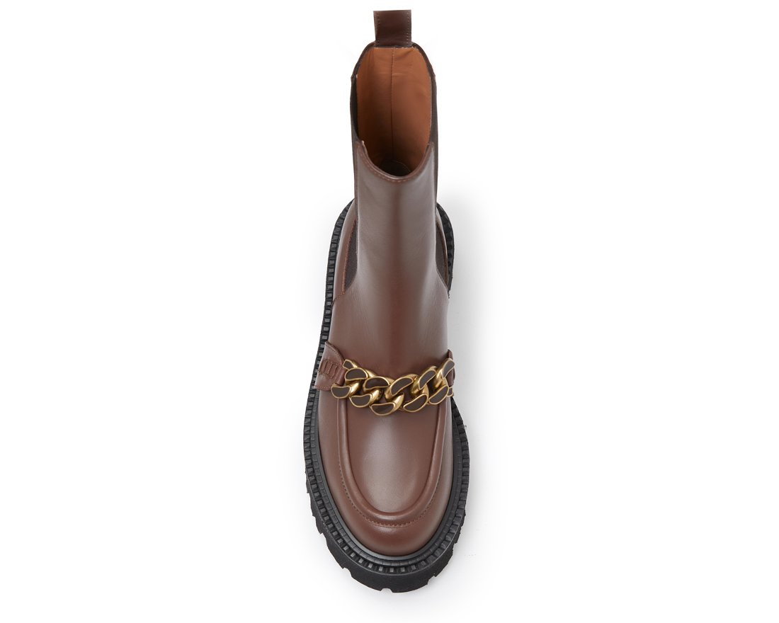 Коричневые кожаные челси - Image 4 of 5