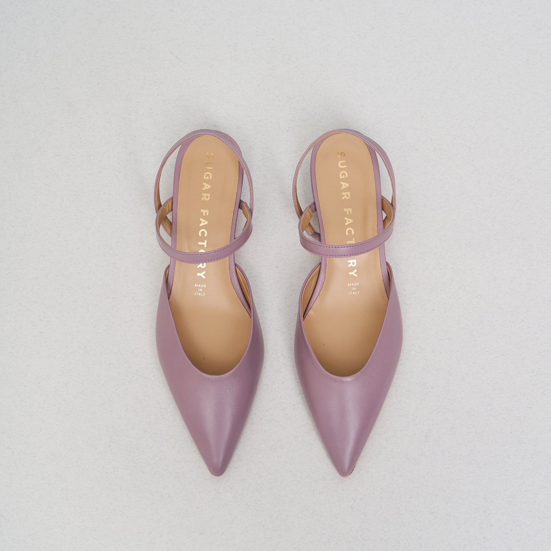 Фиолетовые кожаные туфли - Image 3 of 6