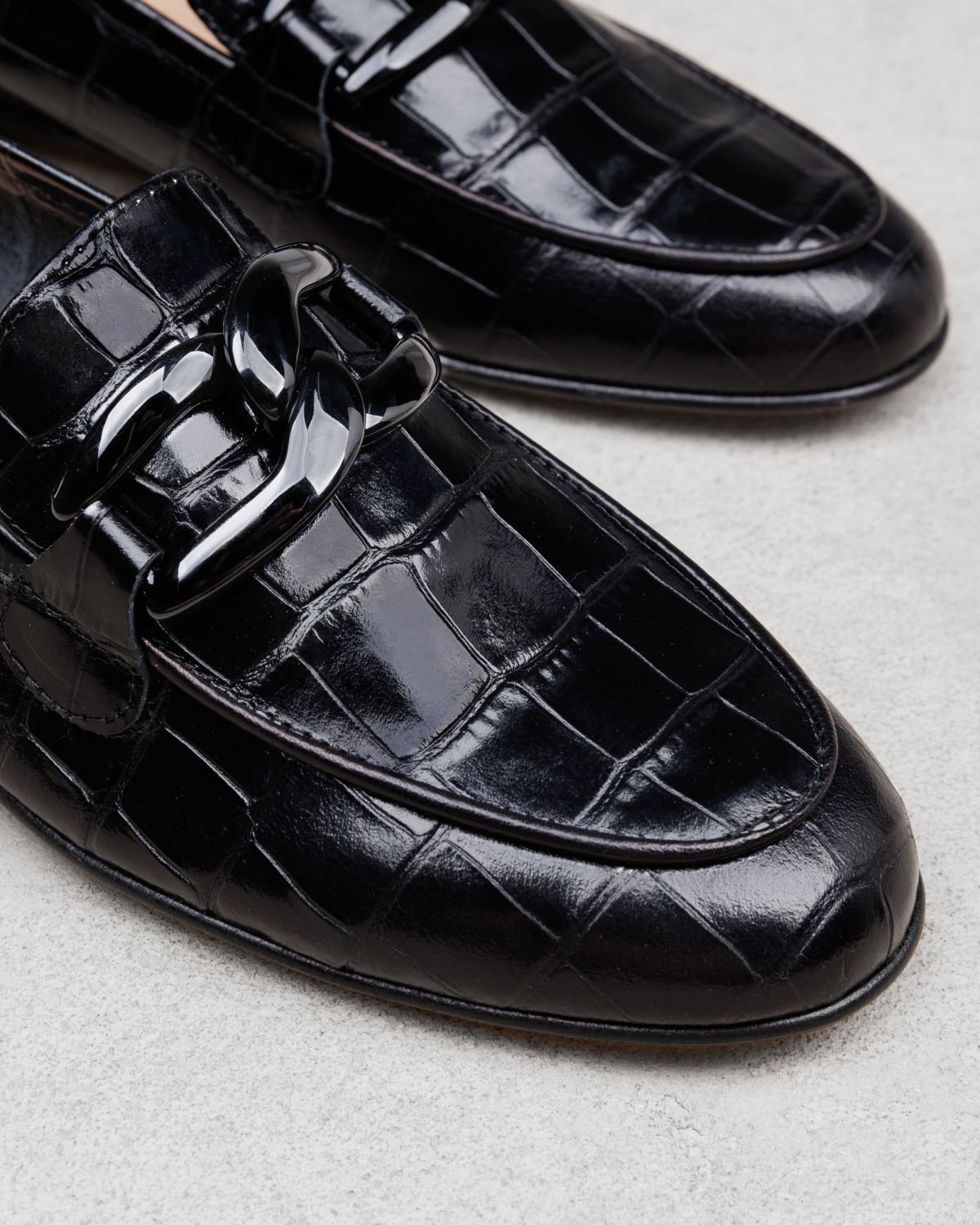 Черные кожаные лоферы - Image 4 of 6