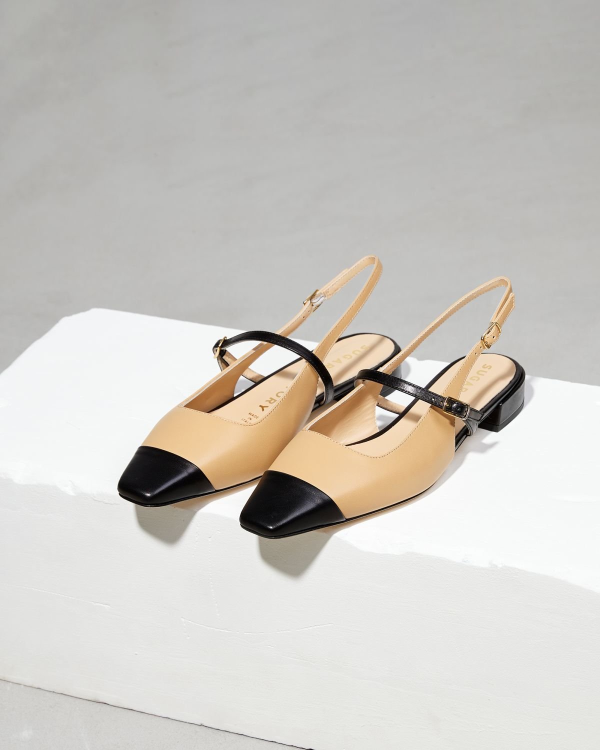 Бежевые кожаные туфли - Image 3 of 6