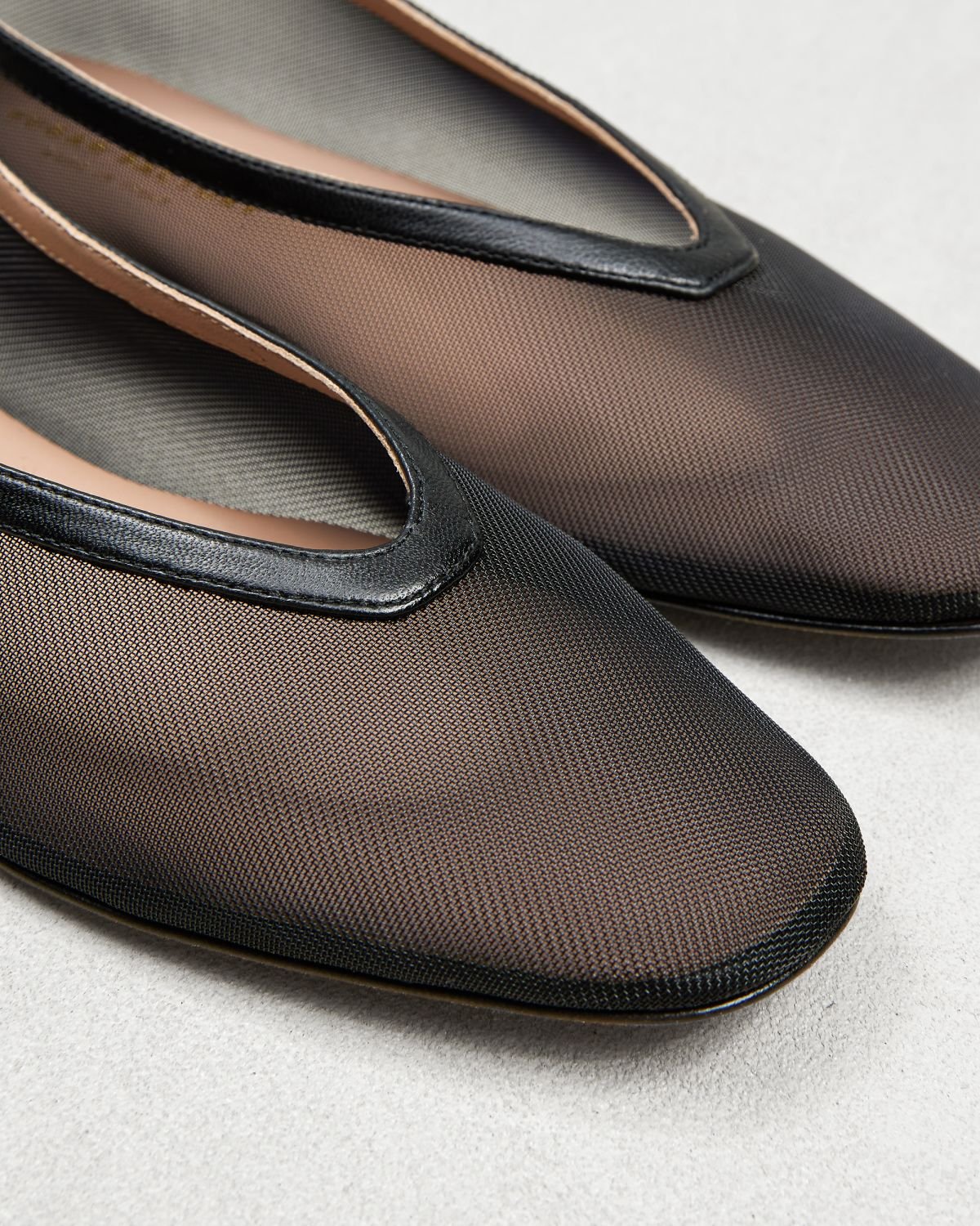 Черные текстильные балетки - Image 4 of 5