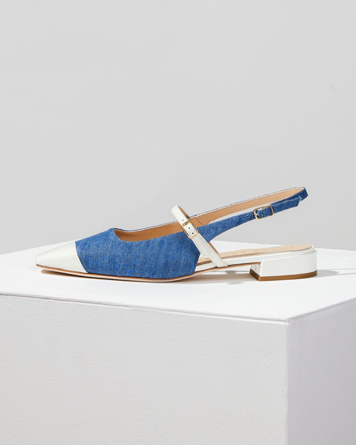 Синие текстильные туфли - Main image