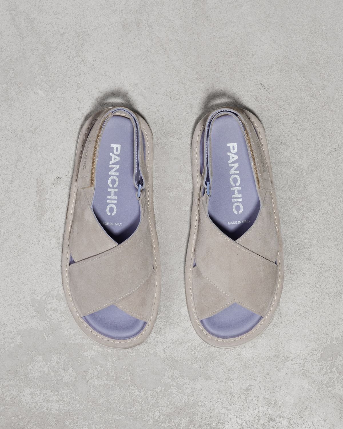 Светло-серые замшевые сандалии - Image 2 of 4