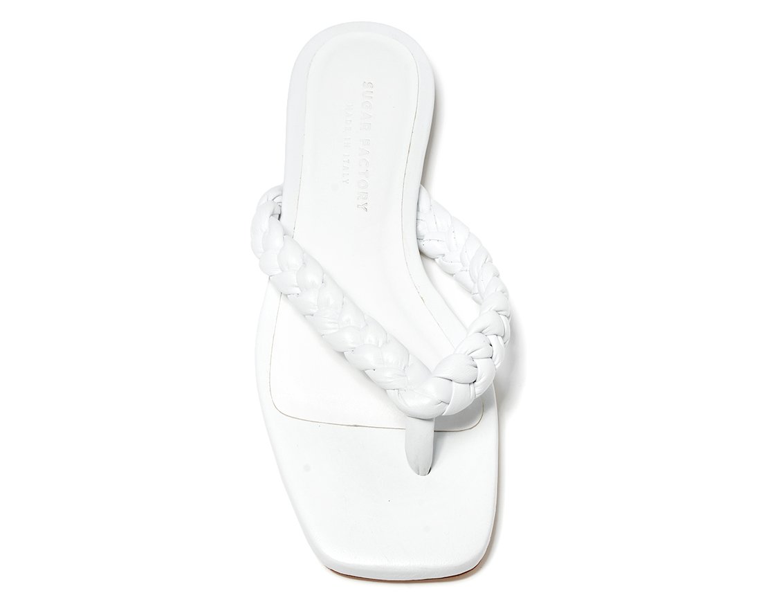 Белые кожаные шлепанцы - Image 4 of 5