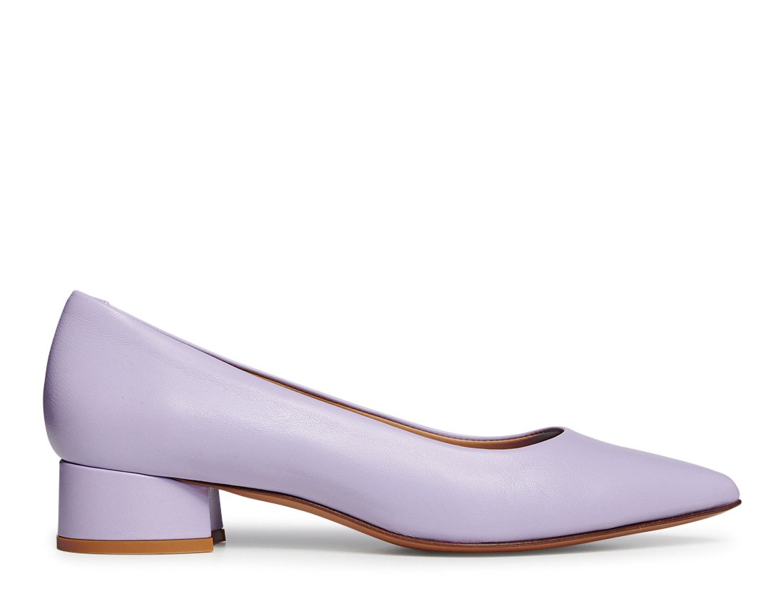 Фиолетовые кожаные туфли - Main image