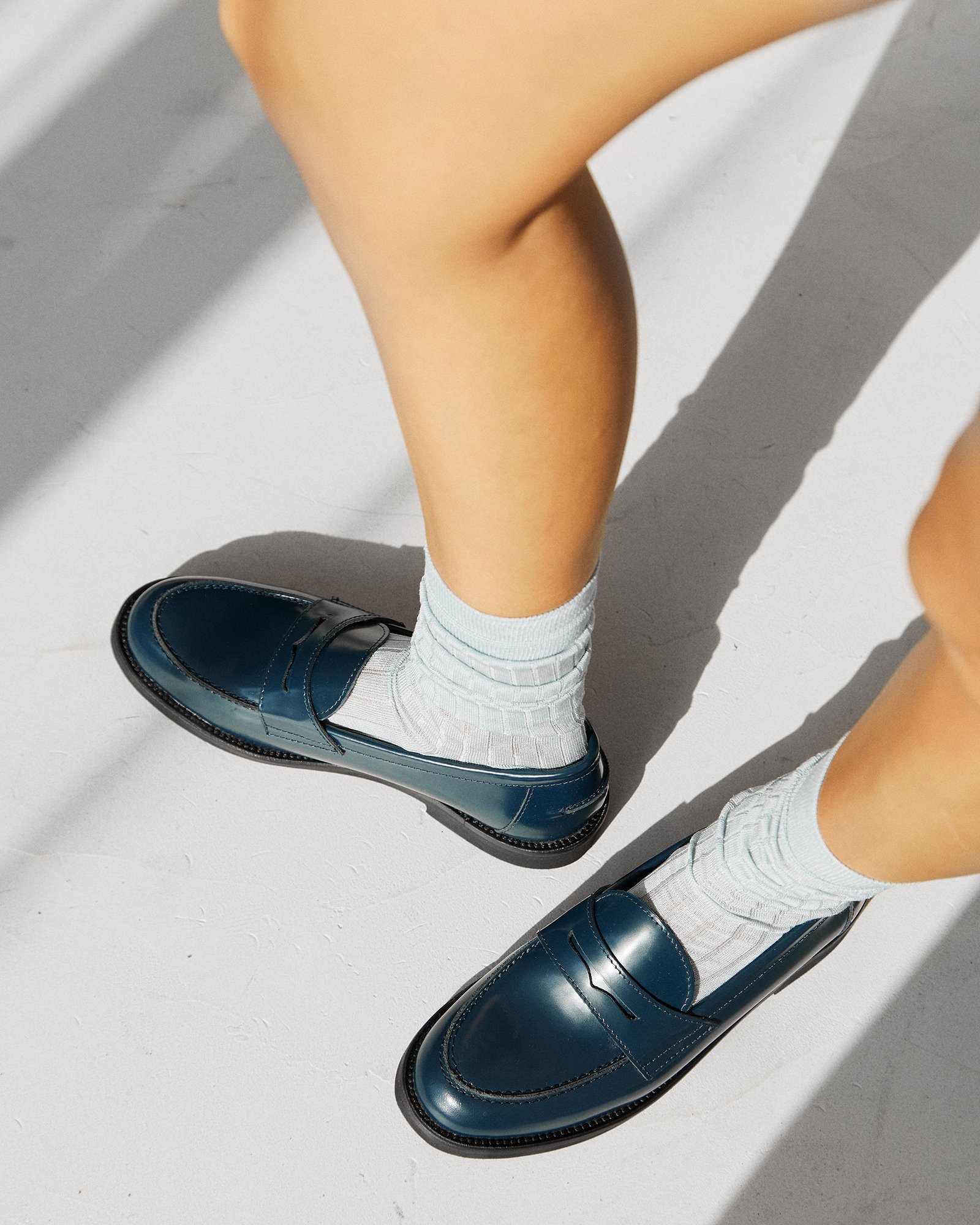 Синие кожаные лоферы - Image 6 of 6