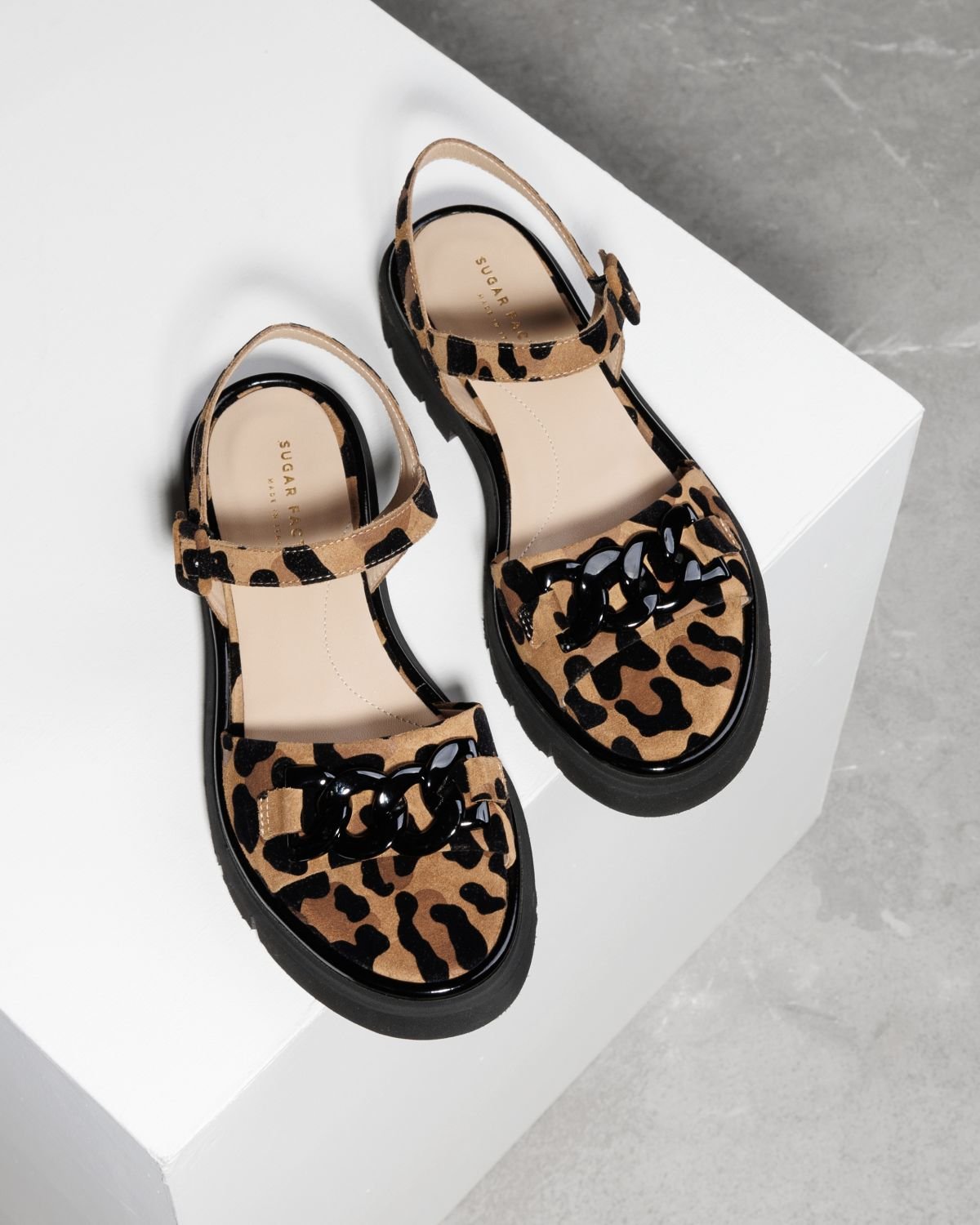 Леопардовые замшевые сандалии - Image 2 of 4