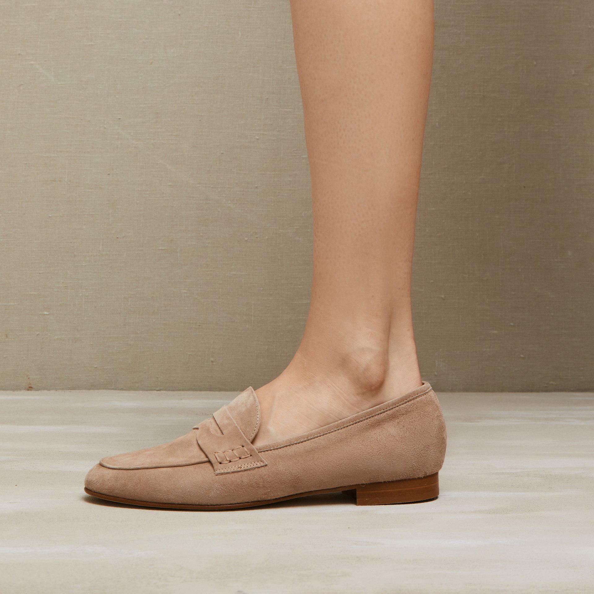 Бежевые замшевые лоферы - Image 4 of 5
