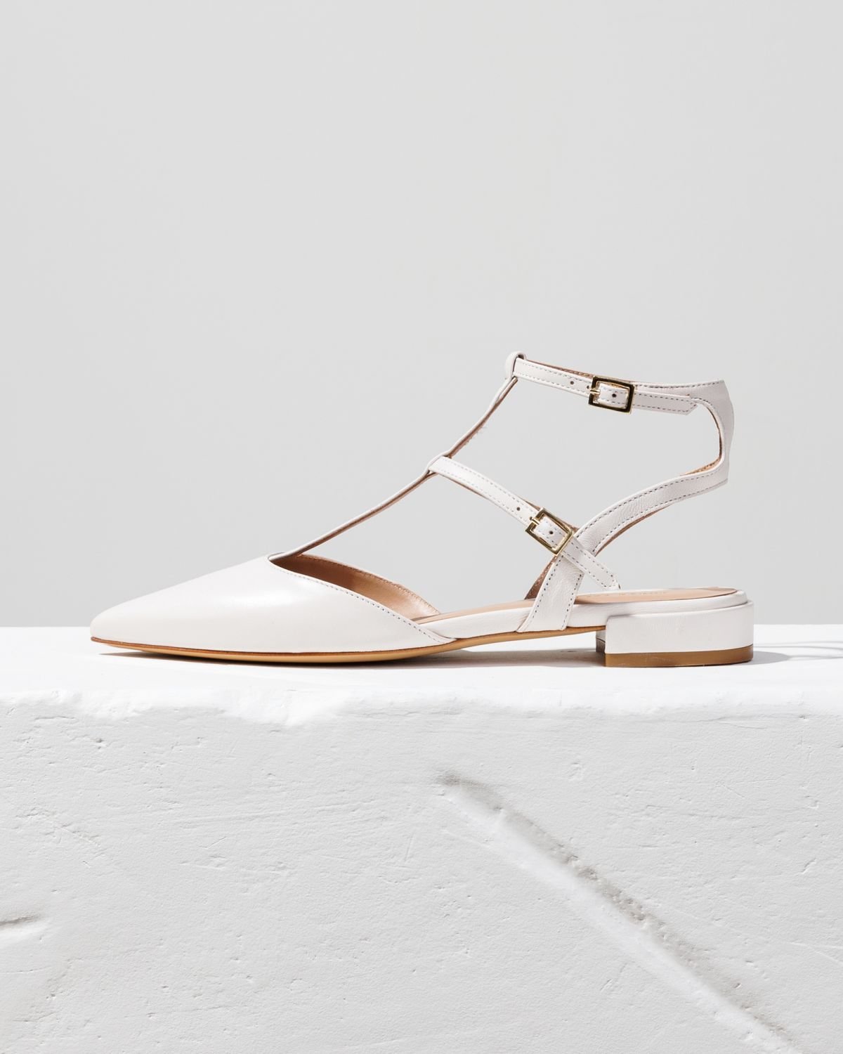 Белые кожаные туфли - Main image