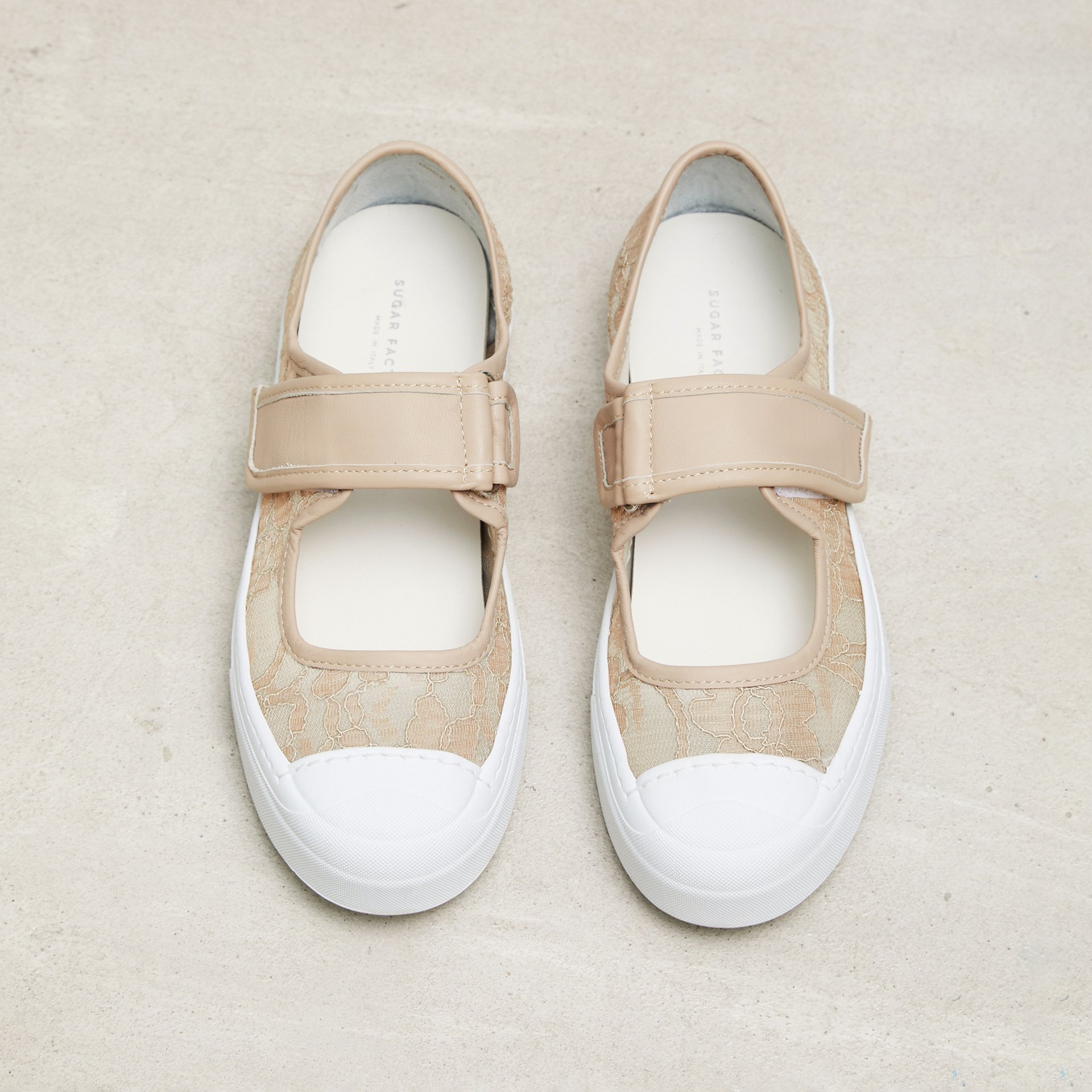 Бежевые текстильные кеды - Image 2 of 5