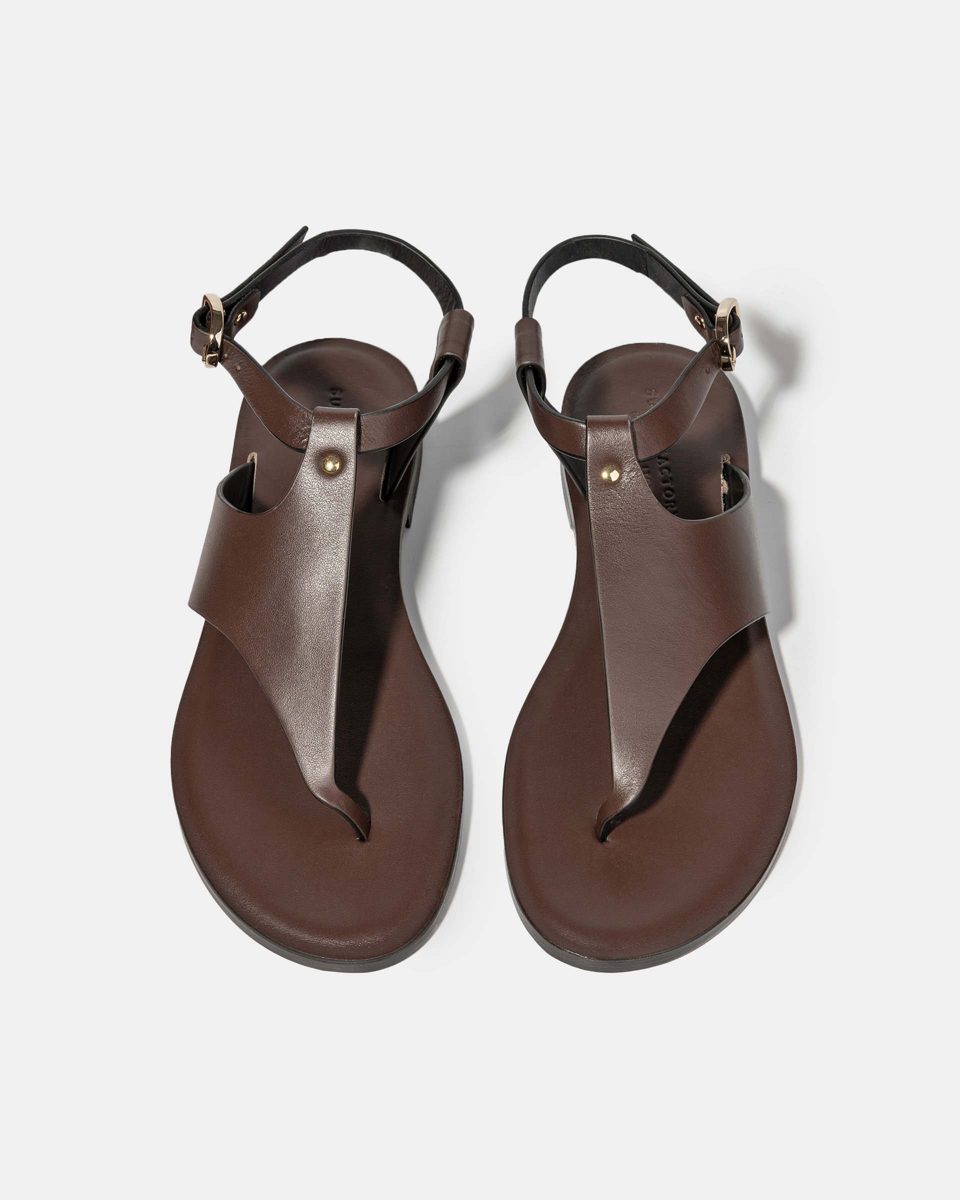 Темно-коричневые кожаные сандалии - Image 3 of 4