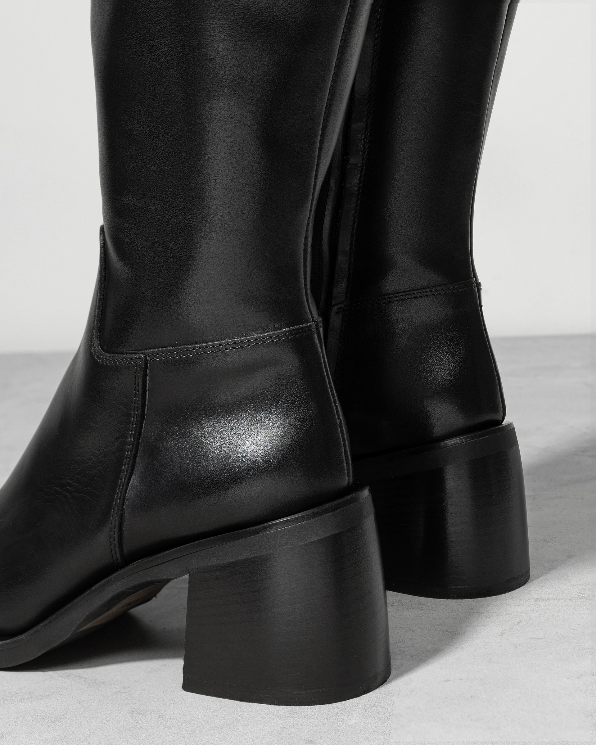 Черные кожаные сапоги - Image 4 of 7