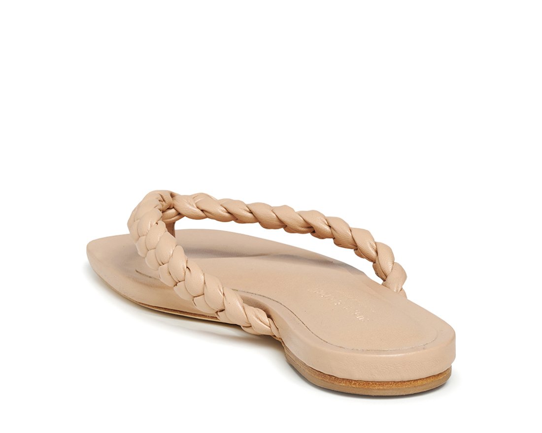 Бежевые кожаные шлепанцы - Image 2 of 5